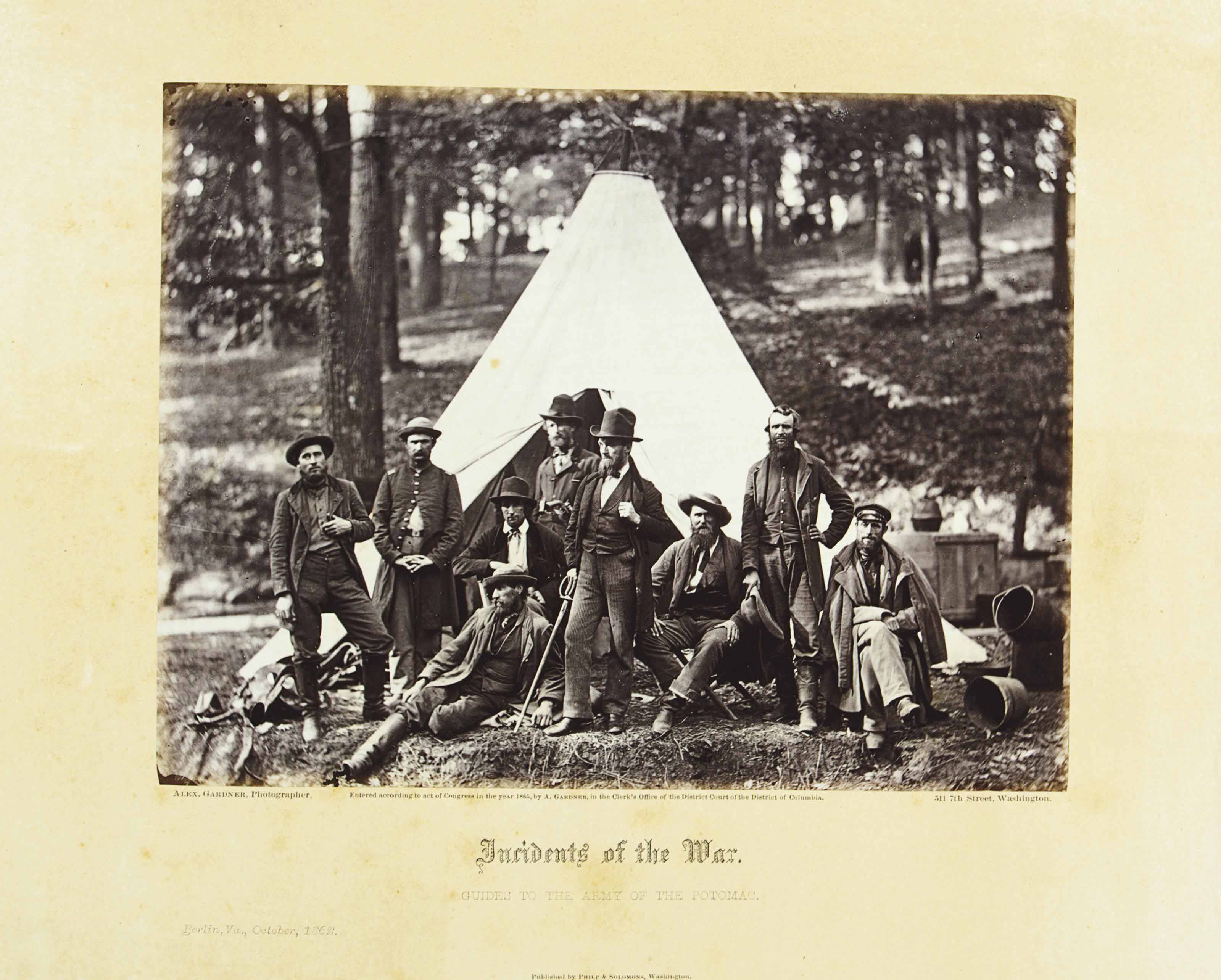 [CIVIL WAR]. GARDNER, Alexander (18211882), photographer. Gardner's