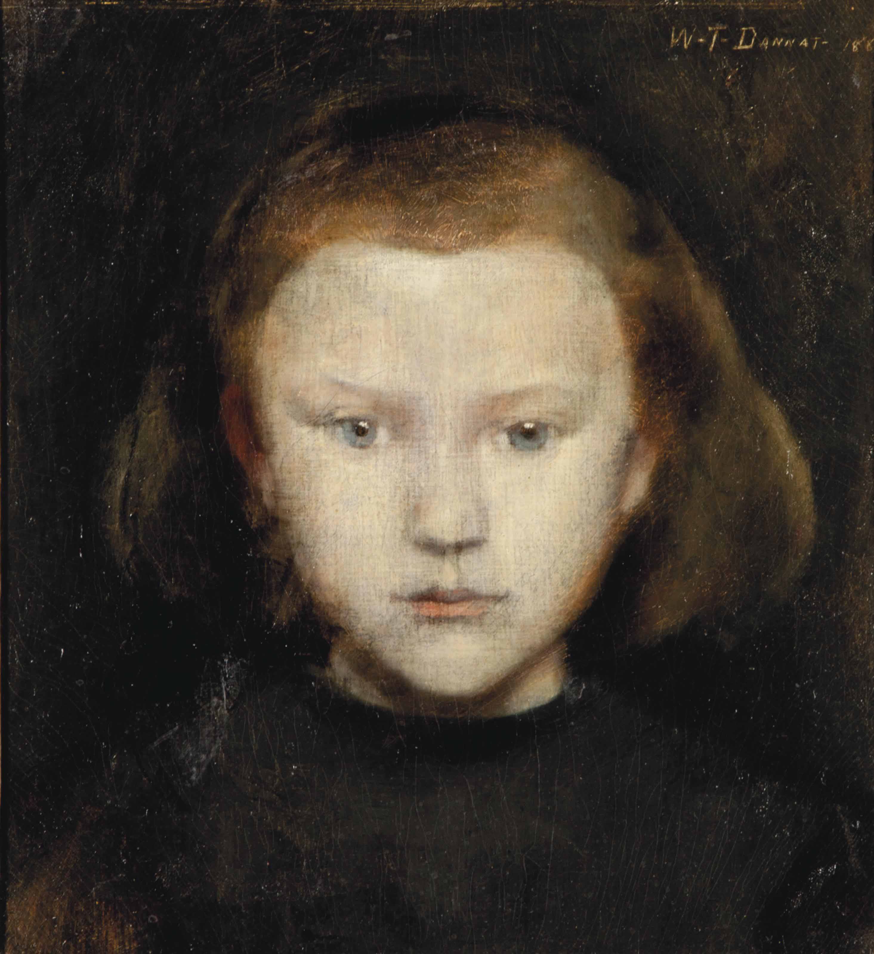 William Turner Dannat (American, 18531929) , Portrait of a Young Girl