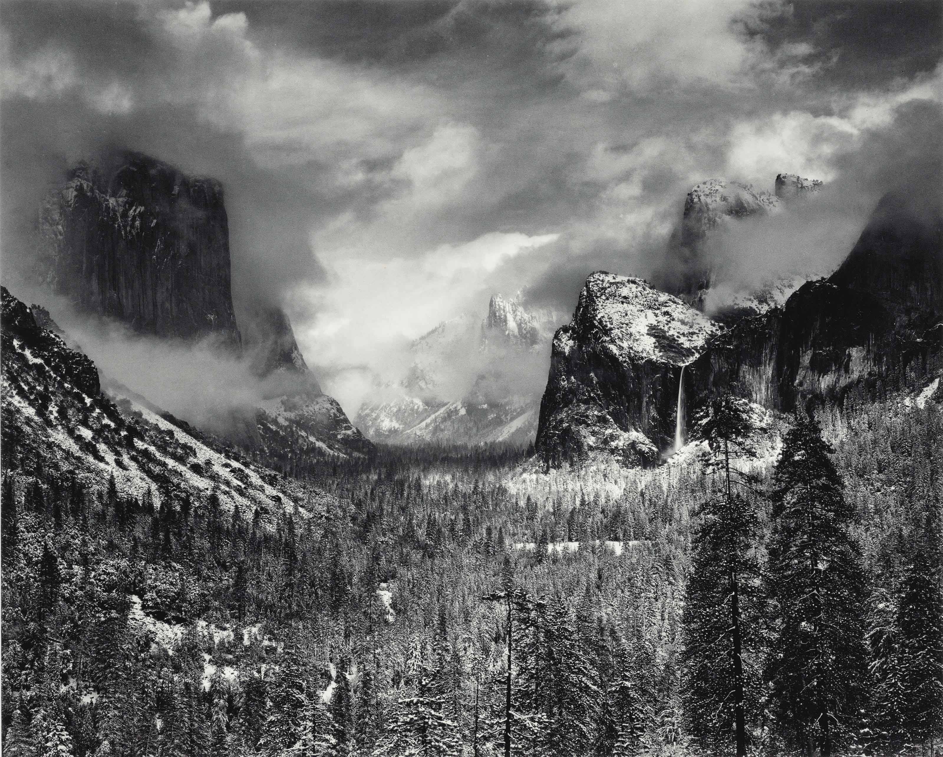 Ansel Adams 1902 1984 Clearing Winter Storm Yosemite National Park California 1944 1940s Photographs