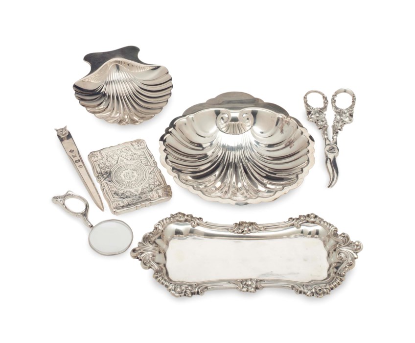 silver desk accessories