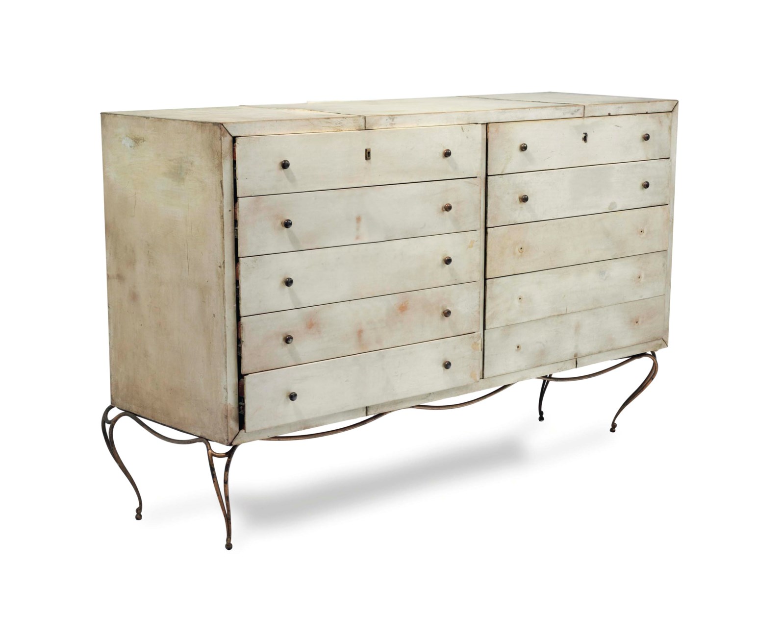 A PARCHMENTCOVERED CHEST OF DRAWERS,, 20TH CENTURY, Christie's