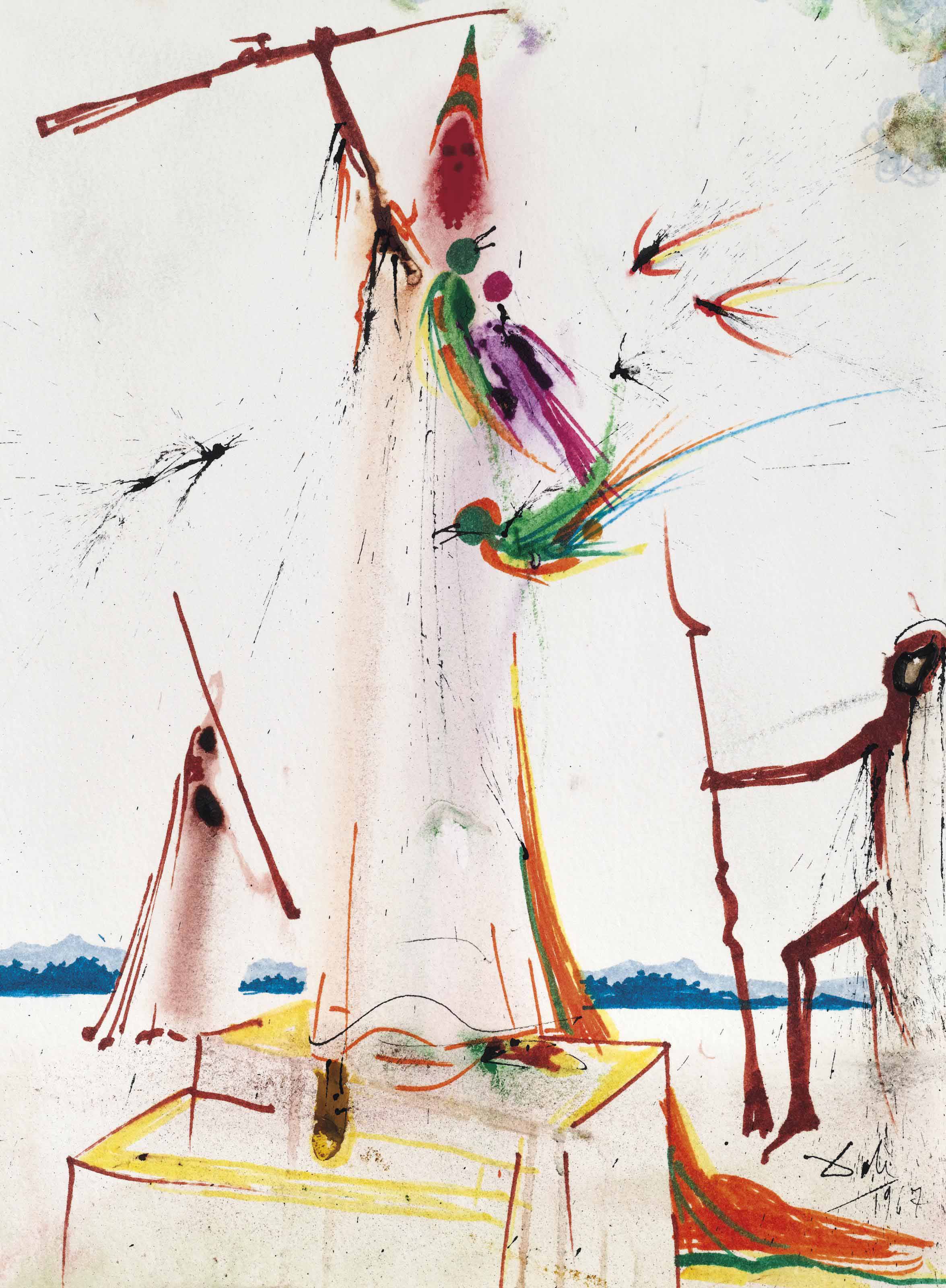 Salvador Dali (1904-1989), Il moro incantato | Christie's, image size:2351x3200
