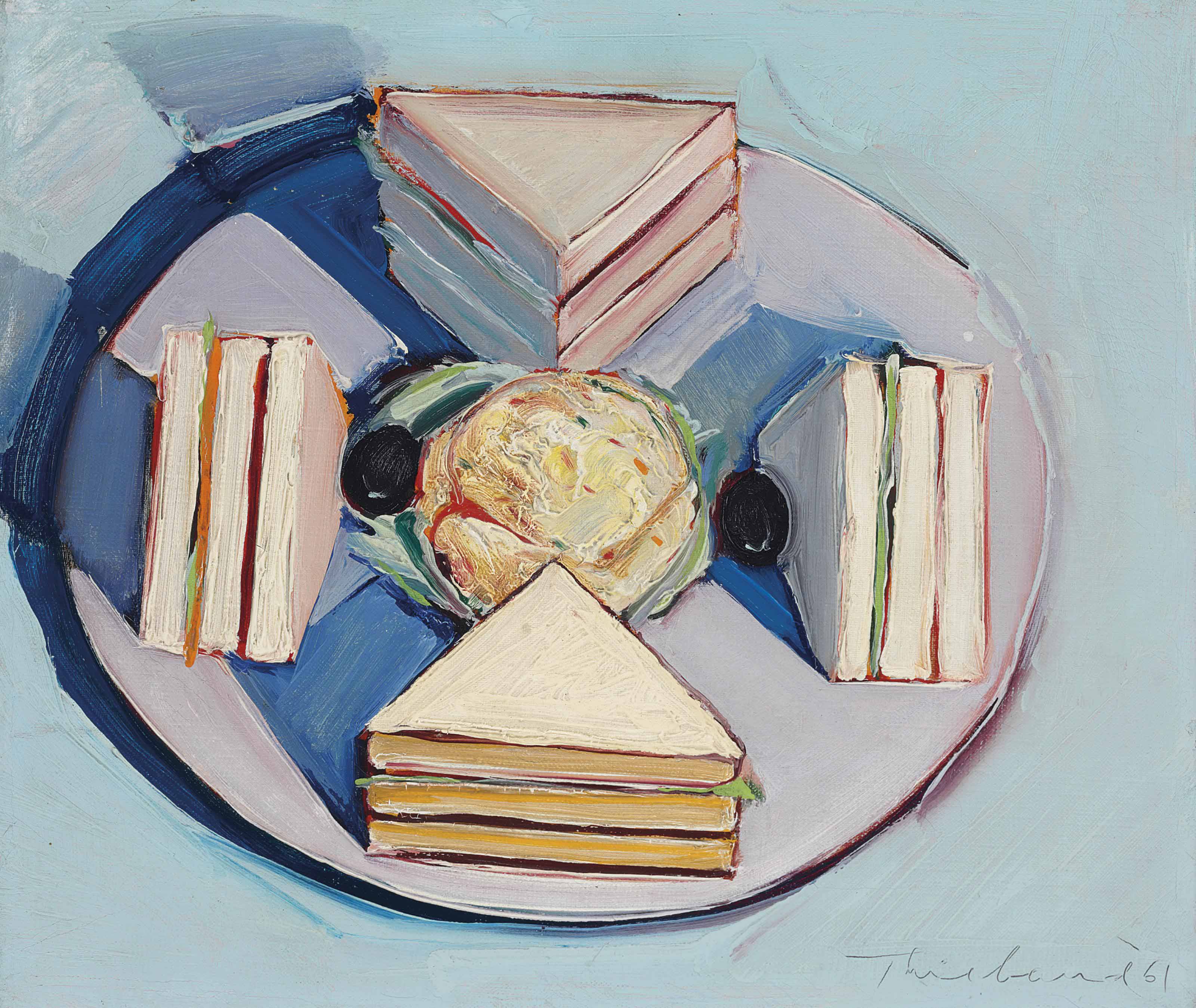 Wayne Thiebaud (b. 1920) , Sandwich Christie's