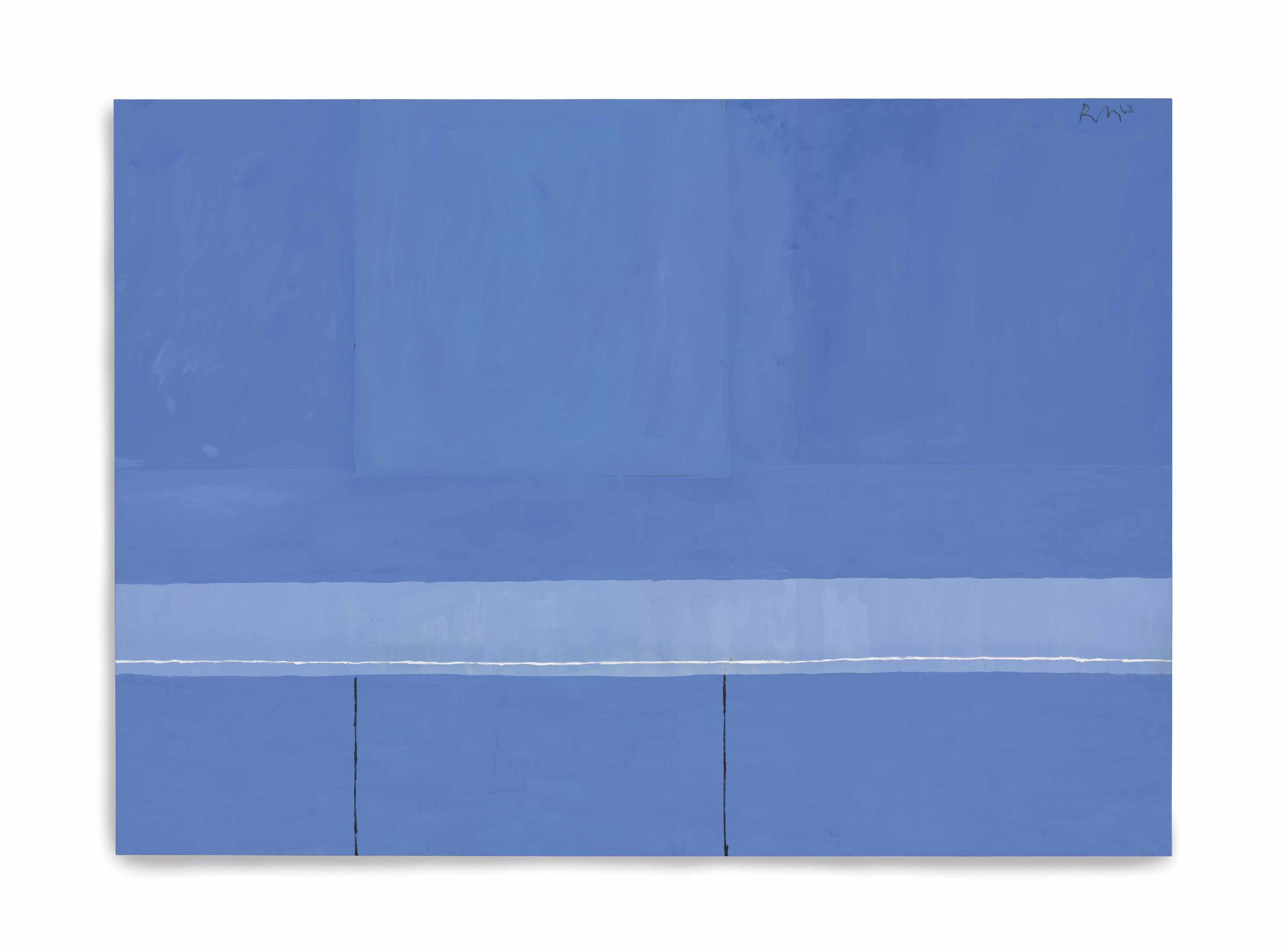 【中古】Robert Motherwell Robert Motherwell (1915-1991), Open No. 23: In Blue with