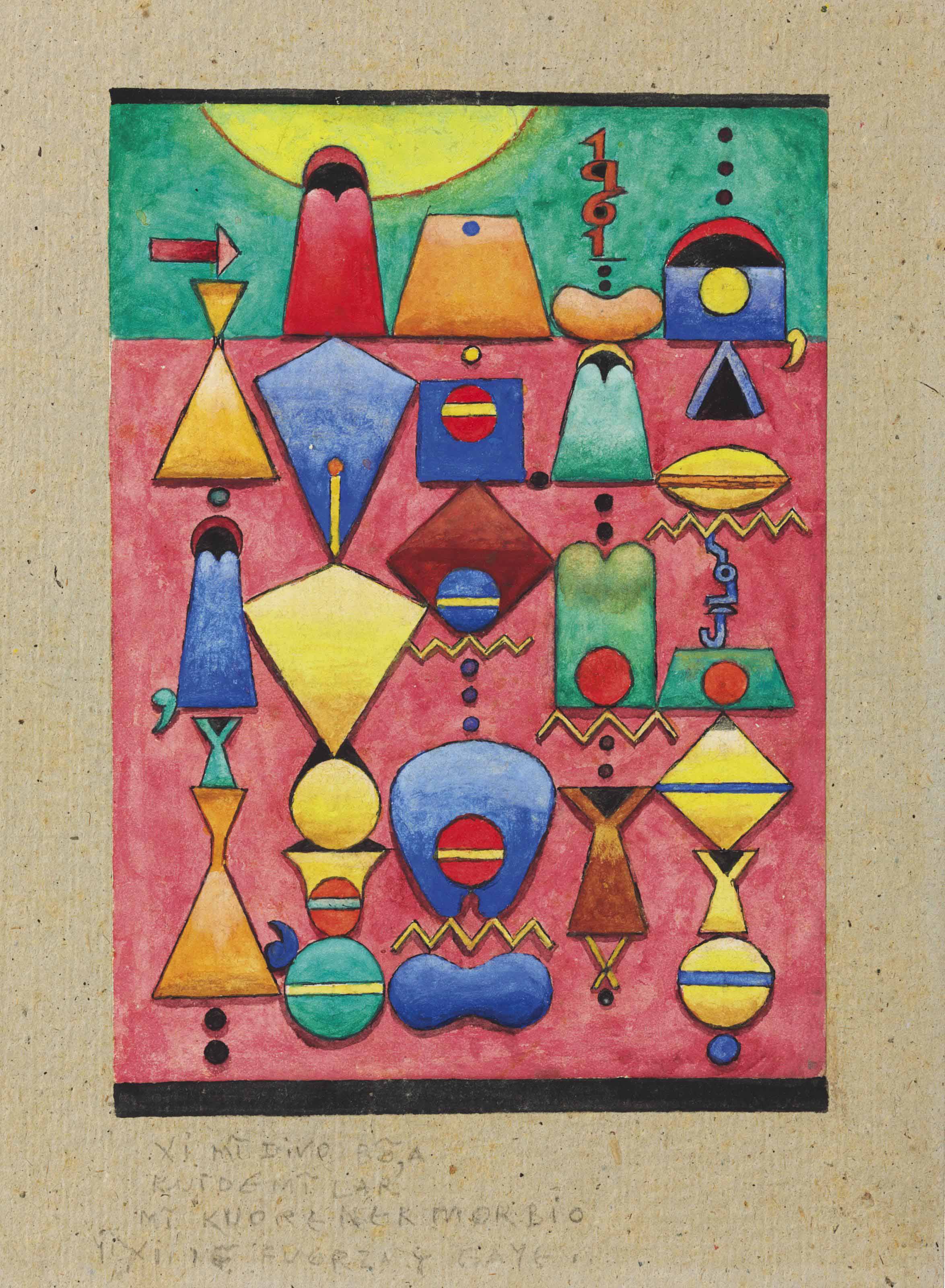 Alejandro Xul Solar (Argentinian 18871963) , Xi Min Diva Christie's