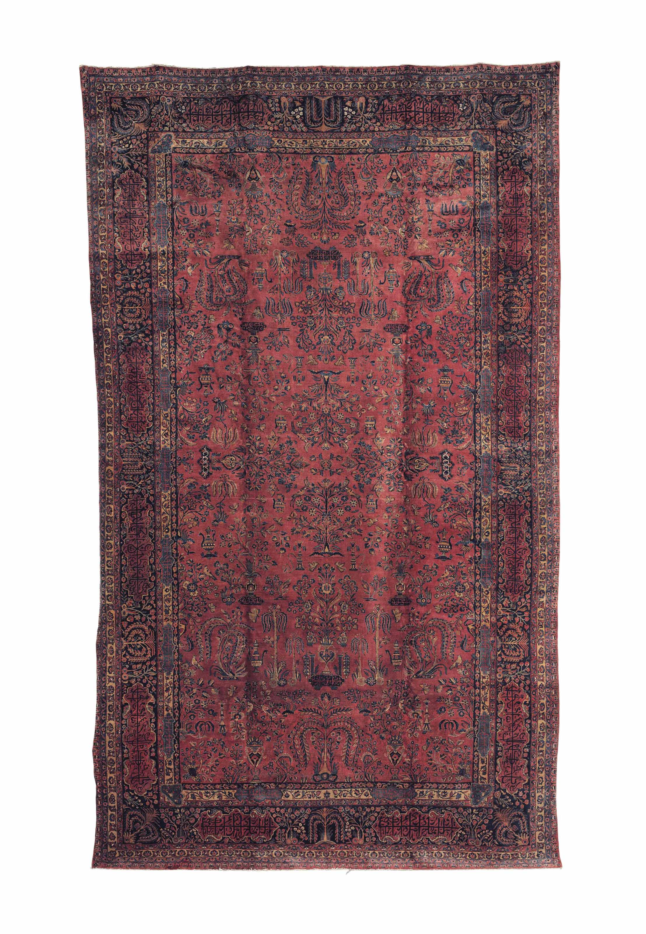 A MANCHESTER KASHAN CARPET , CENTRAL PERSIA, EARLY 20TH CENTURY