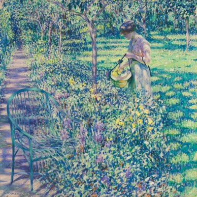 Louis Ritman 1889 1963 An Improvised Flower Basket