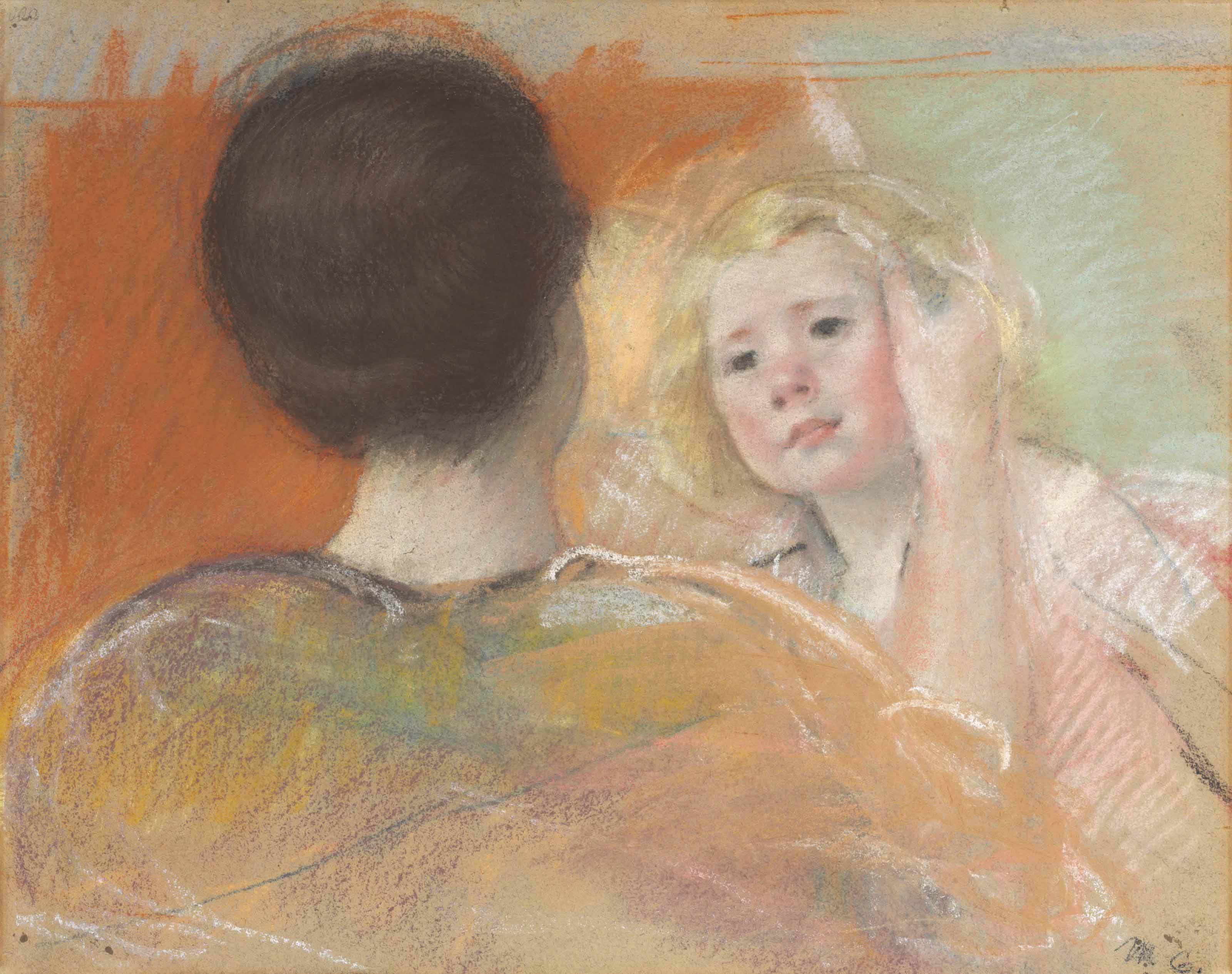 Mother Combing Sara's Hair (No. 1)
