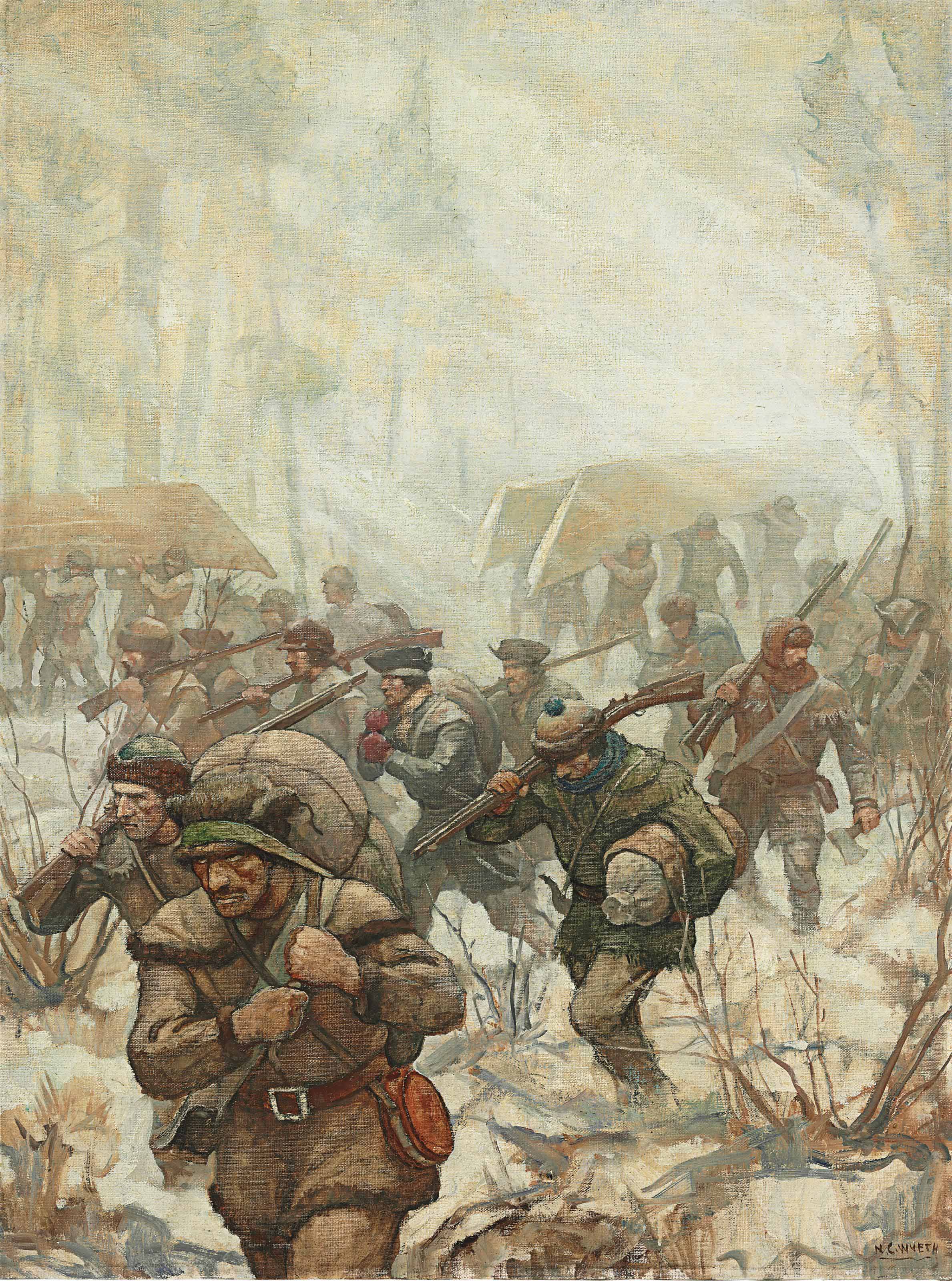 Newell Convers Wyeth 1882 1945 Arnold s March To Quebec Christie s