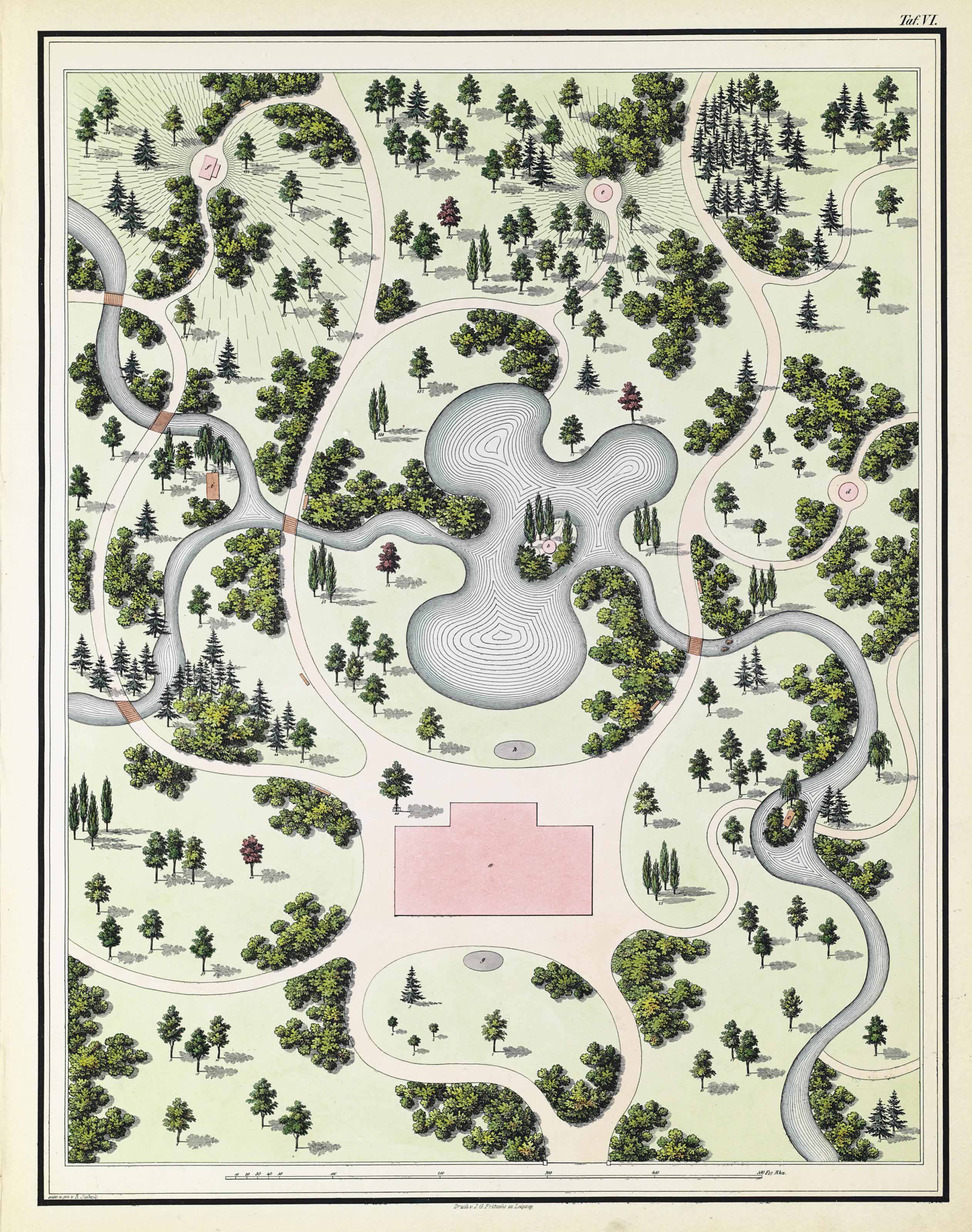 Siebeck Rudolph 1812 1878 Atlas Zur Bildenden Gartenkunst In