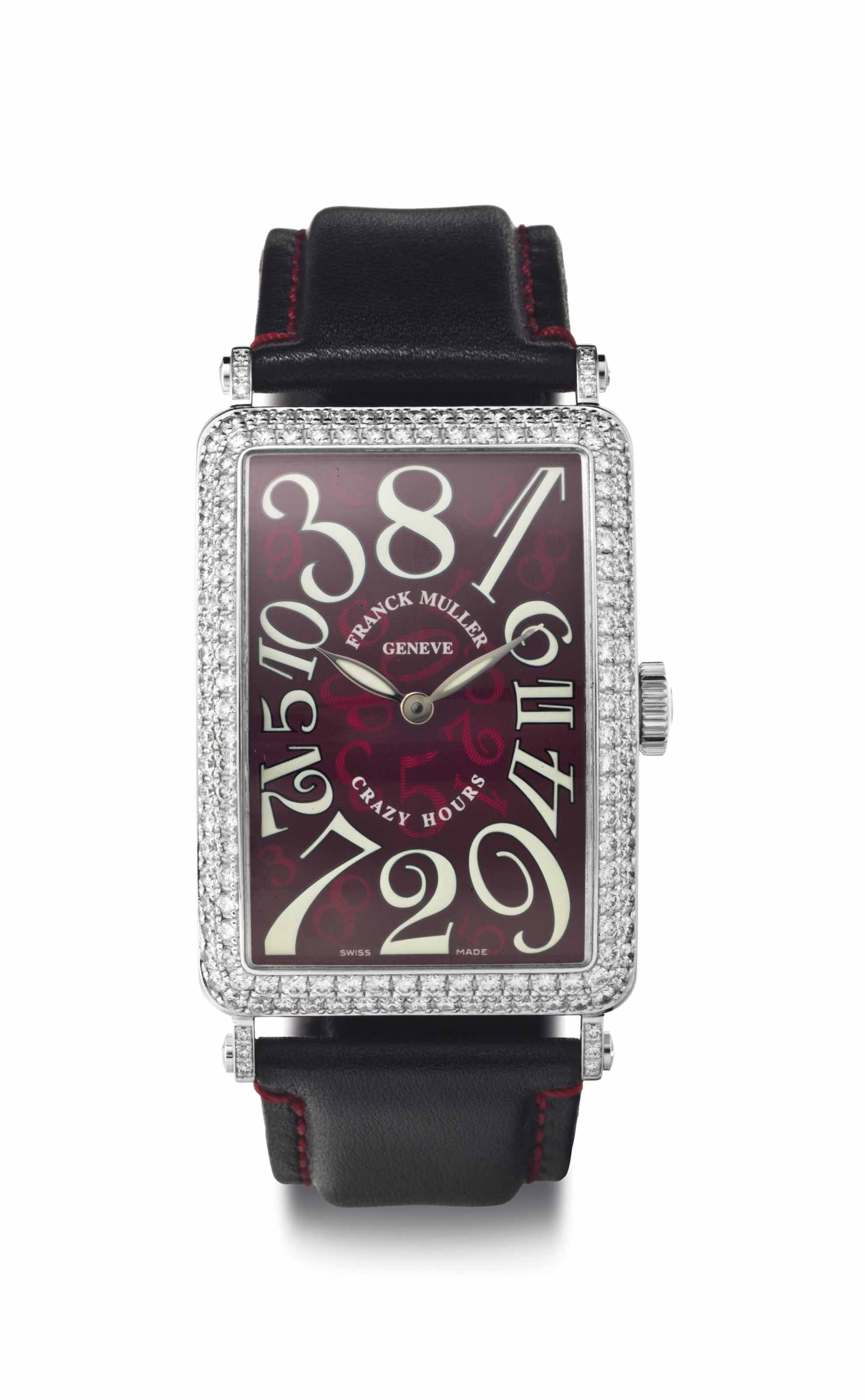 franck muller crazy hours diamond studded watch price