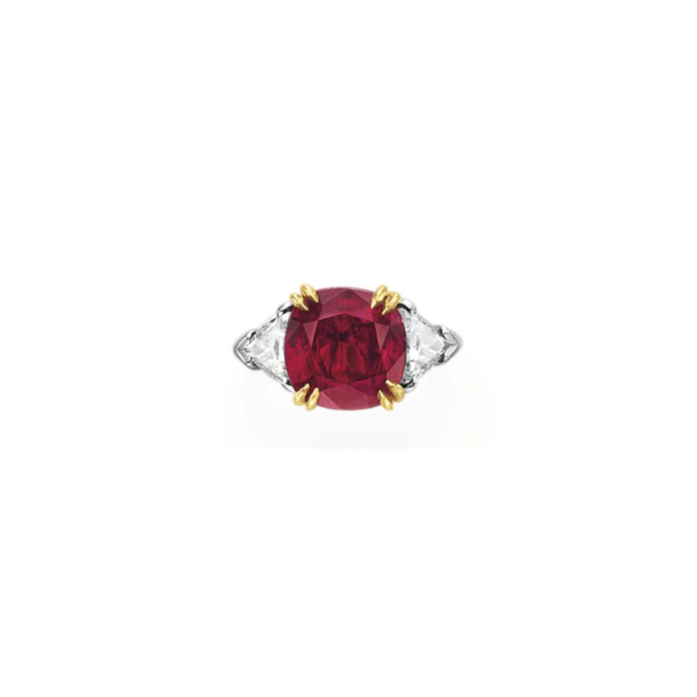A RUBY AND DIAMOND RING BY HARRY WINSTON Christie s