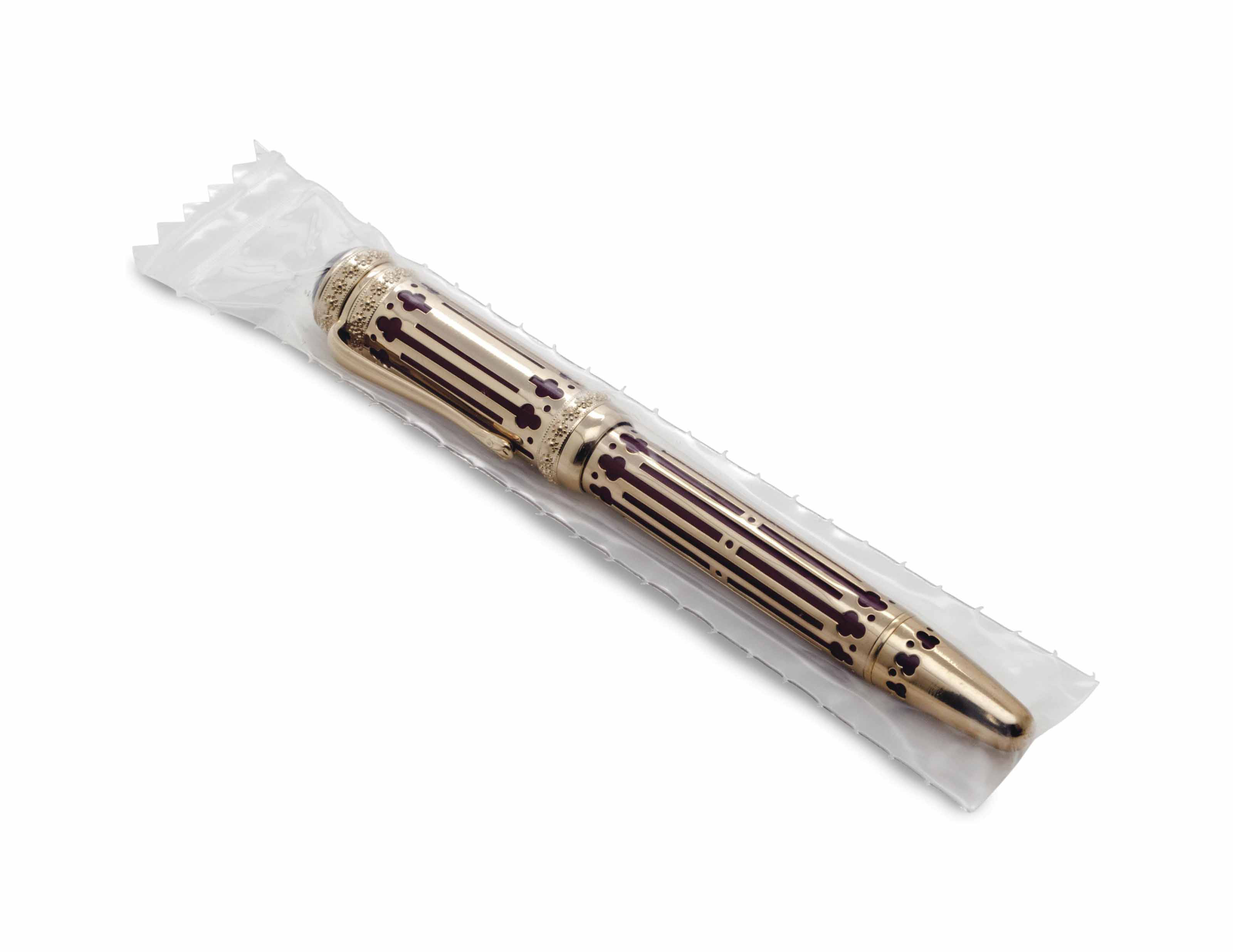 A JEAN PIERRE LEPINE STERLING SILVER GILT OVERLAY 'HEDERA