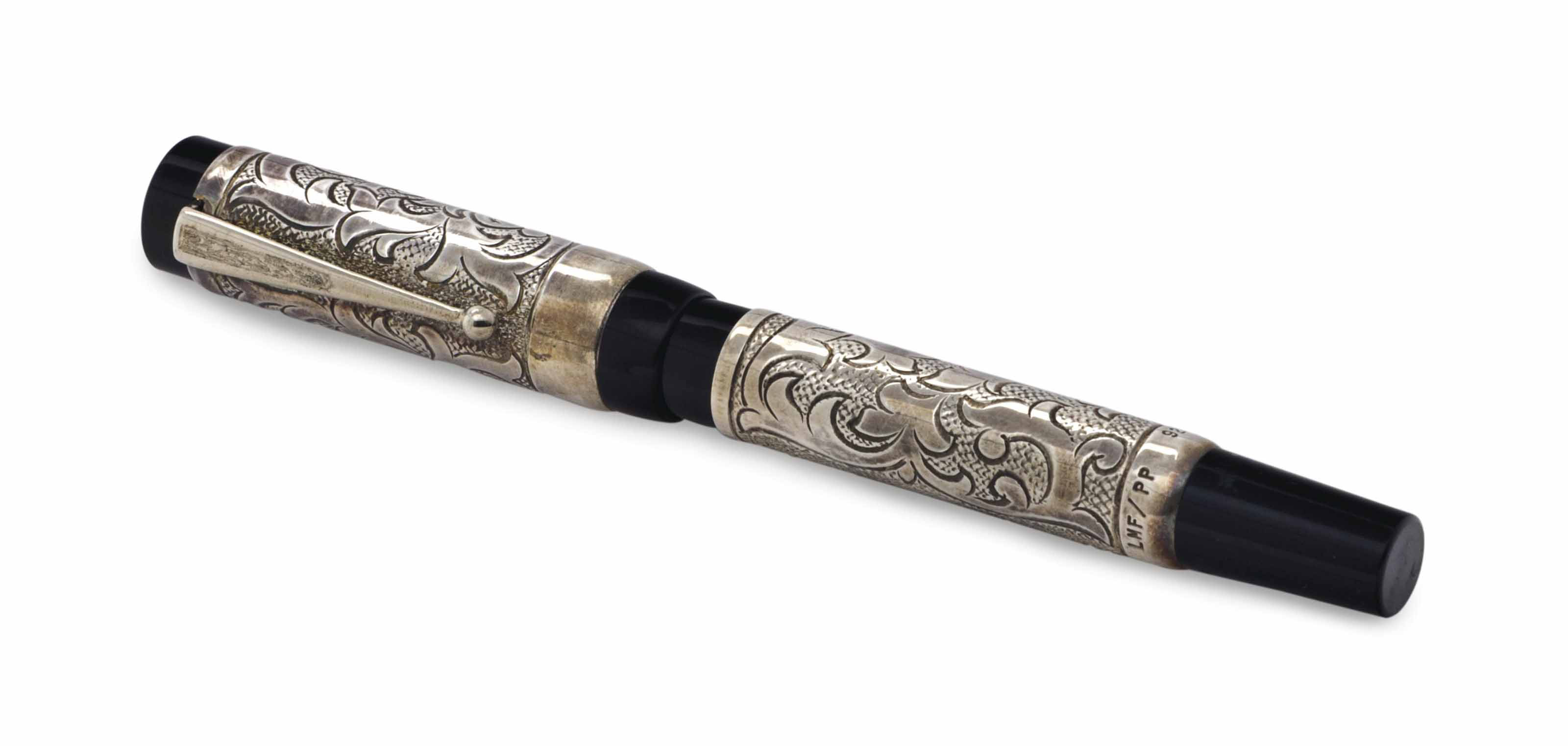 A JEAN PIERRE LEPINE STERLING SILVER GILT OVERLAY 'HEDERA