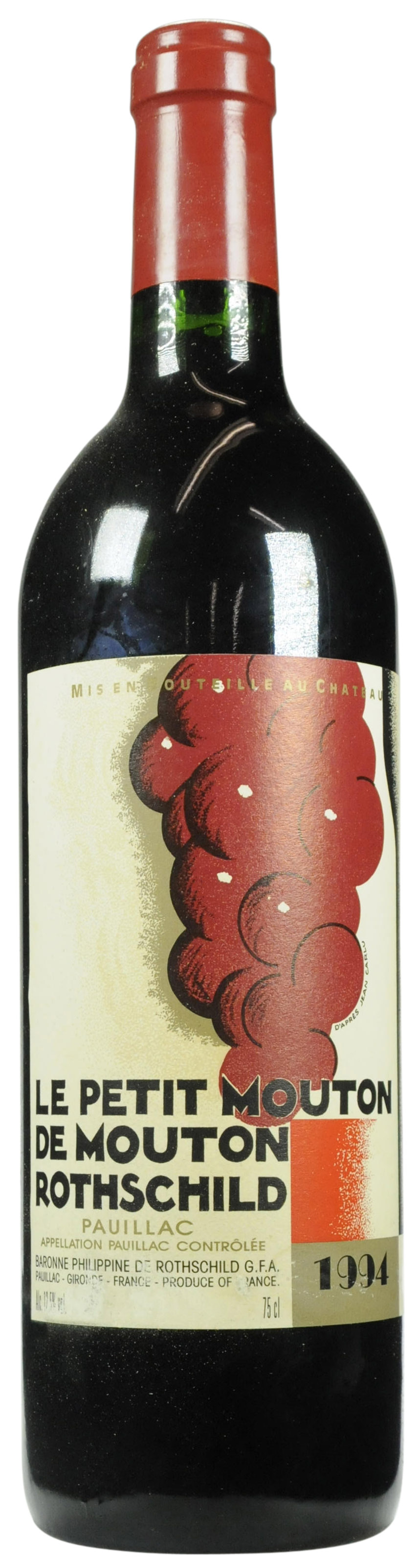 Vin Rouge Le Petit Mouton Rothschild - Millésime 2008 - Pauillac - Vieilli 17 Ans - Bouteille Neuve