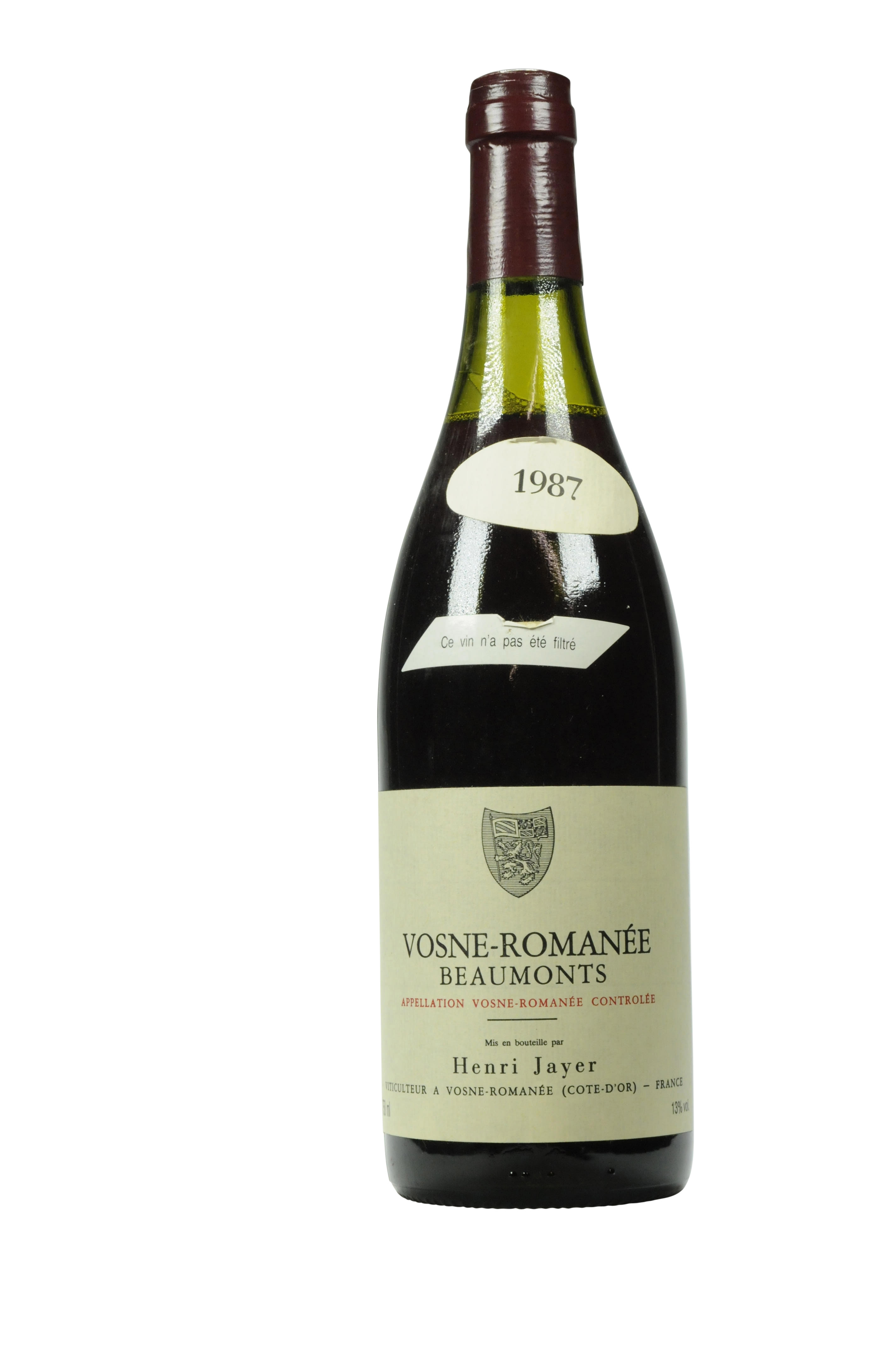 Henri Jayer, Vosne-Romanée, Beaumonts 1987, 1er Cru, Côte de