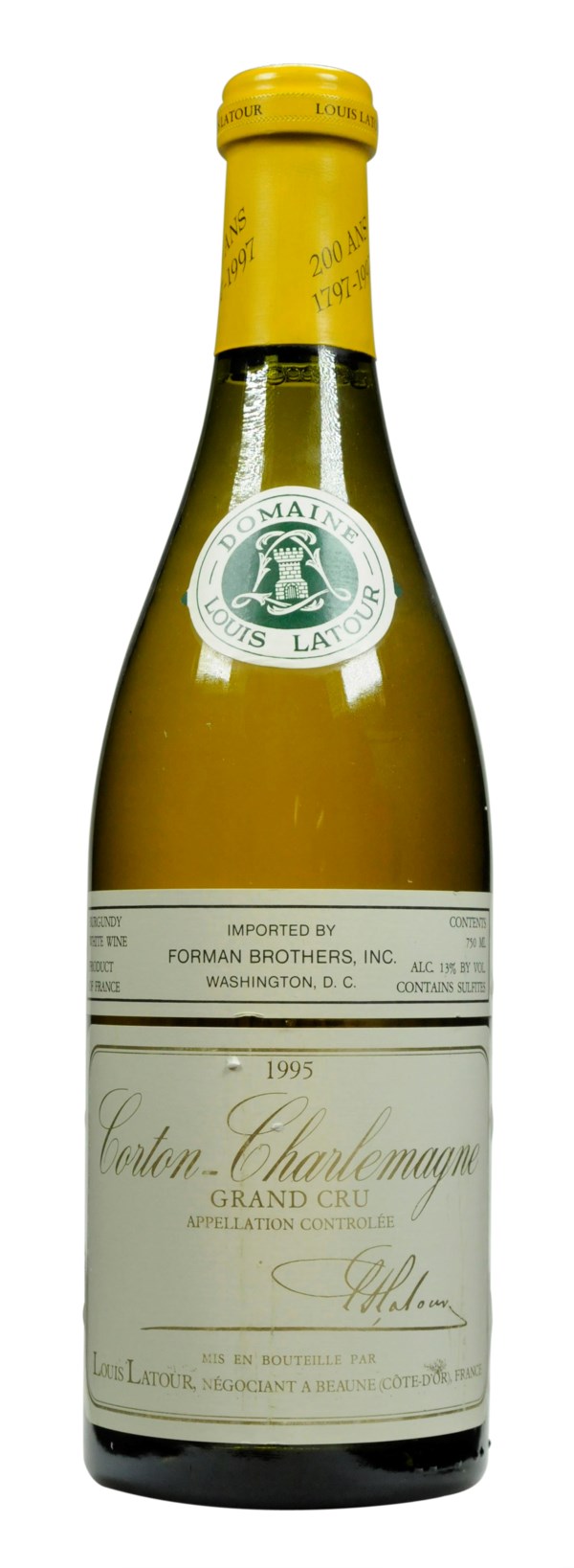 L. Latour, Corton-Charlemagne 1995, Cote de Beaune | Christie