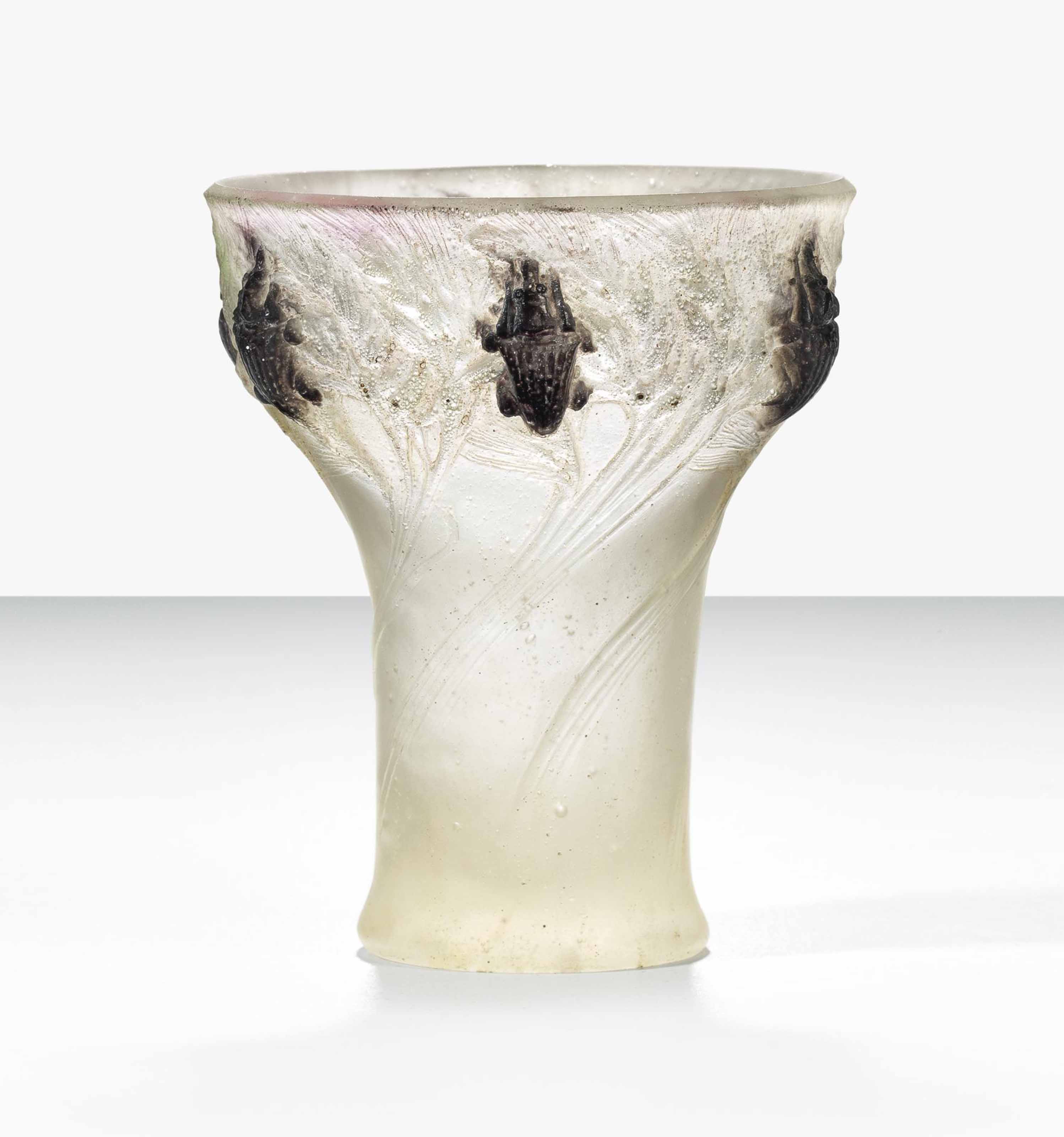 FRANCOIS-EMILE DECORCHEMONT (1880-1971) , 'CHARANÇONS', A VASE