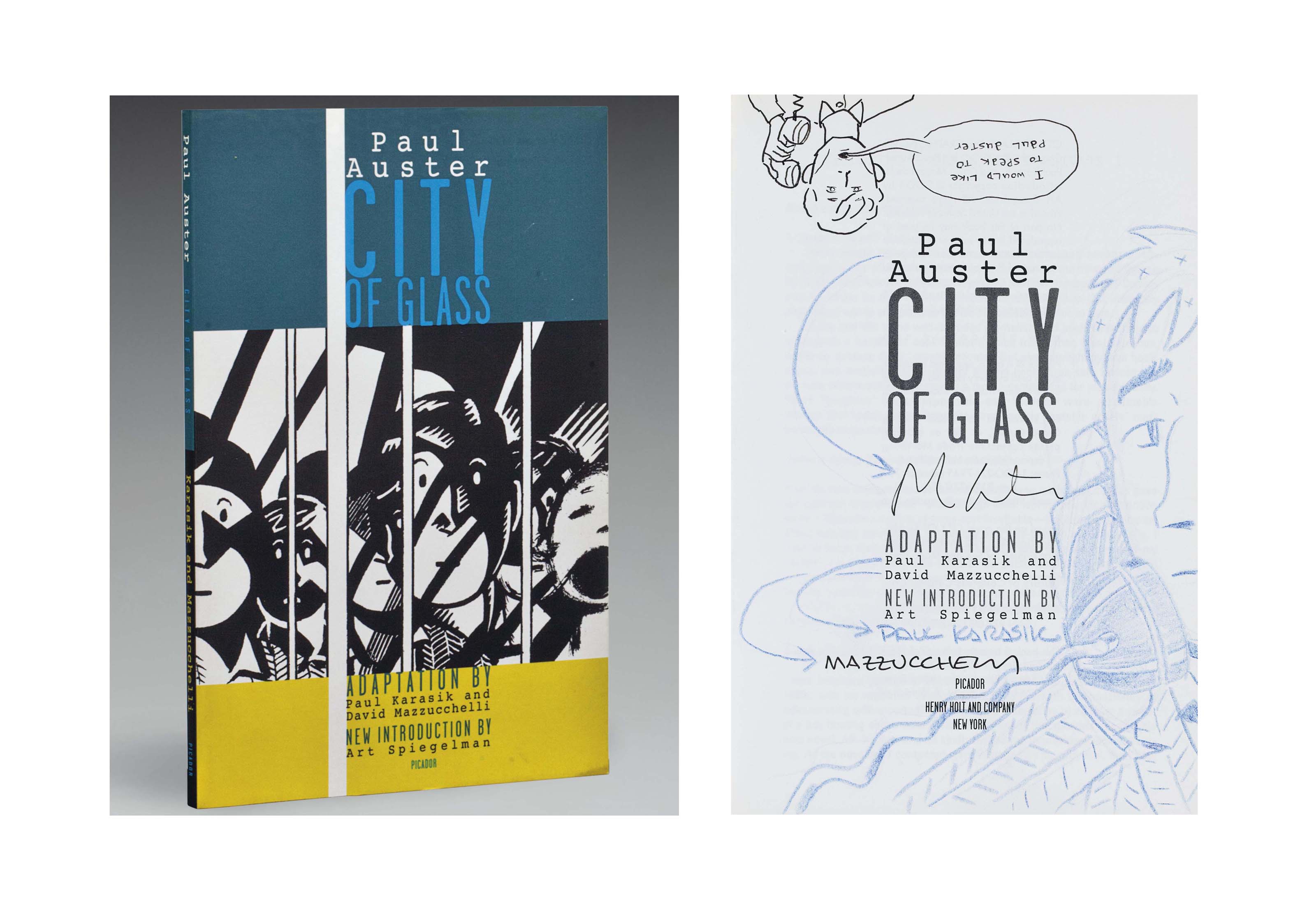 AUSTER, Paul. City of Glass. Adapted by Paul Karasik and David