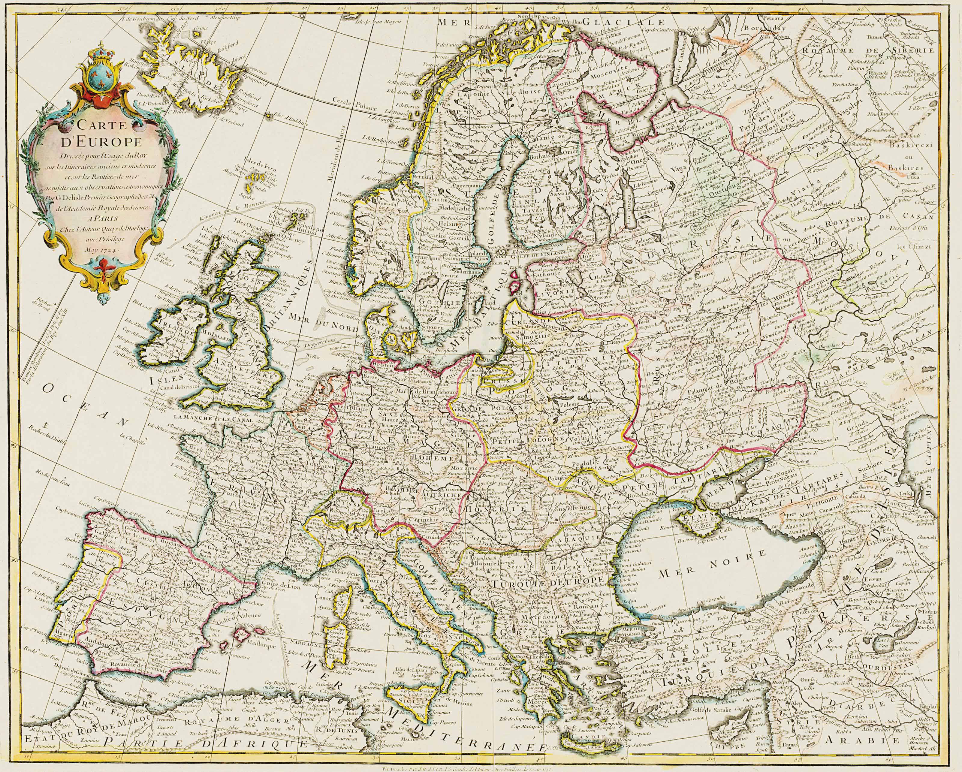 [EUROPE]. A group of 29 maps of Europe and European regional maps ...