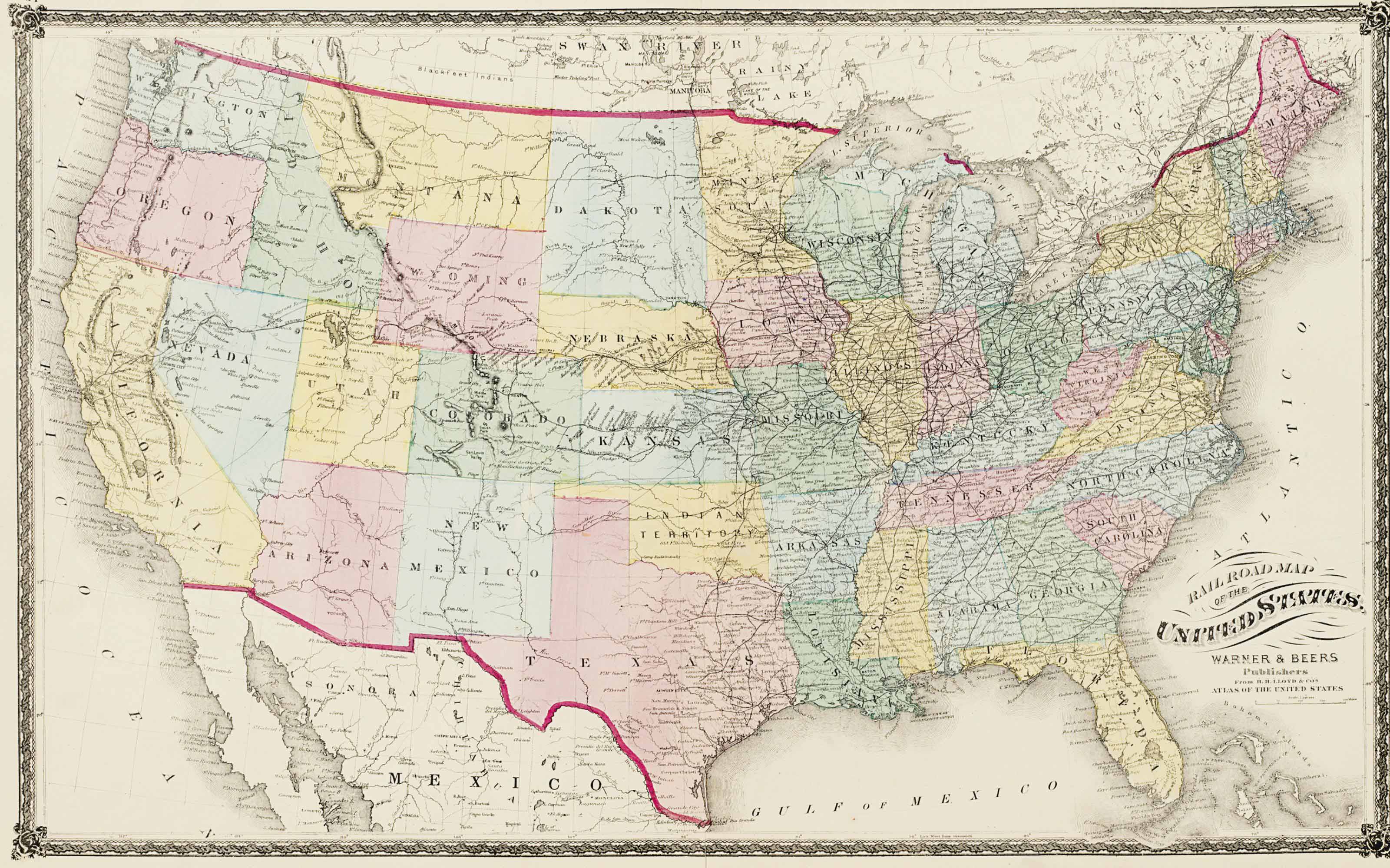 [19th CENTURY AMERICAS]. A group of approximately 190 maps of the