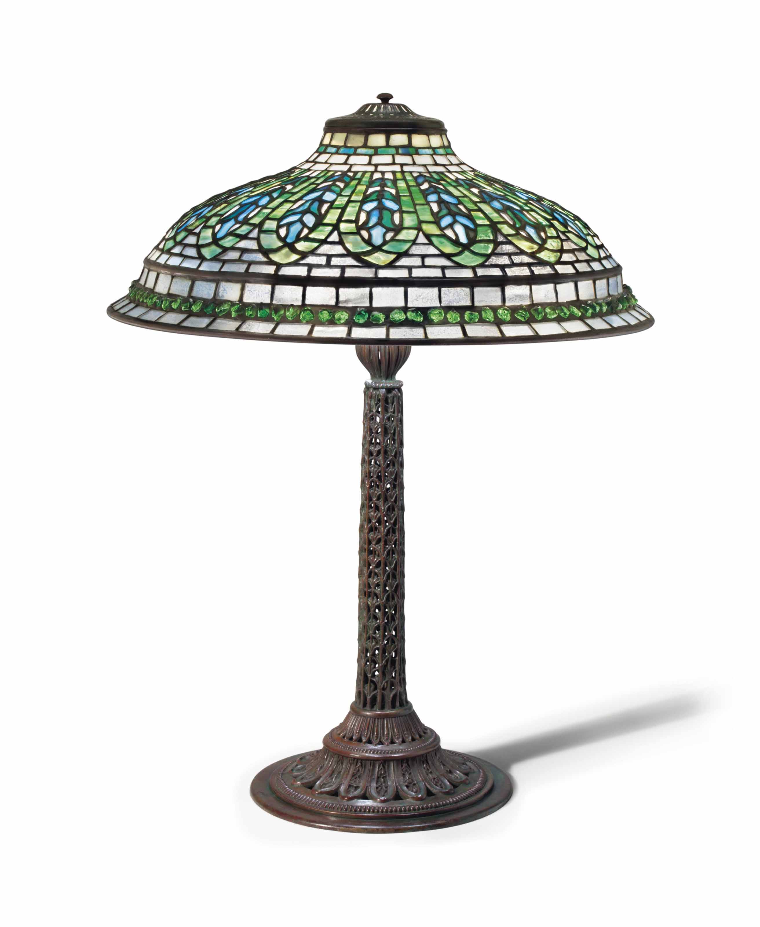 美術品、THE LAMPS OF TIFFANY STUDIOS 119: TIFFANY STUDIOS, Peony table lamp < Art Nouveau | Art