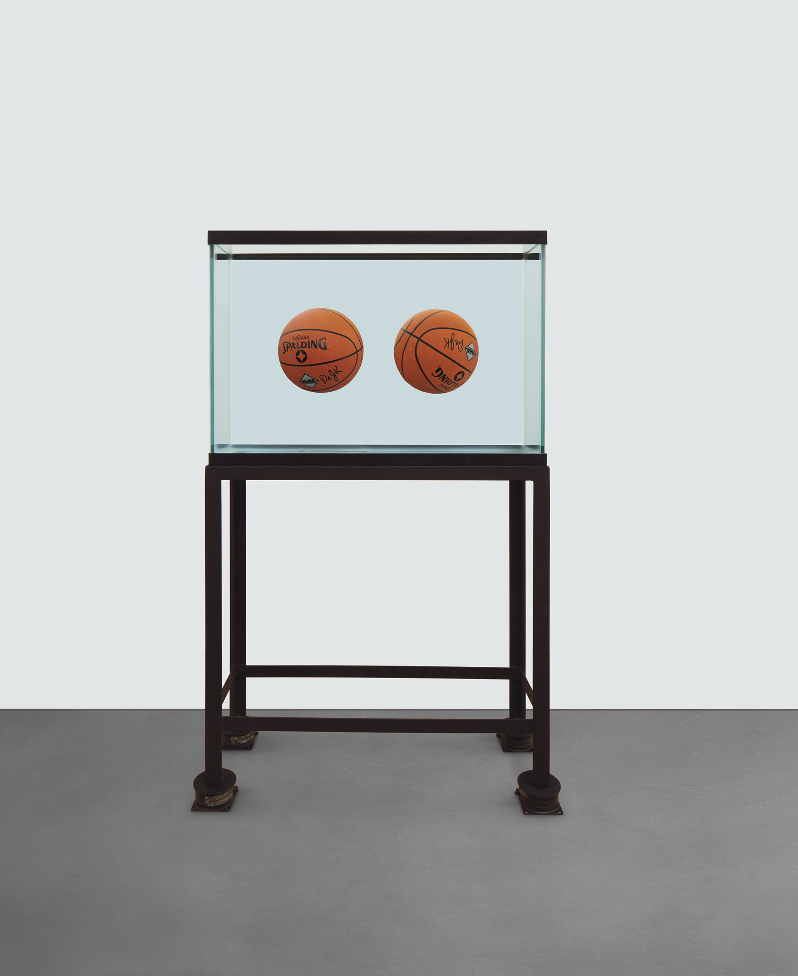Jeff Koons B 1955 Two Ball Total Equilibrium Tank Spalding