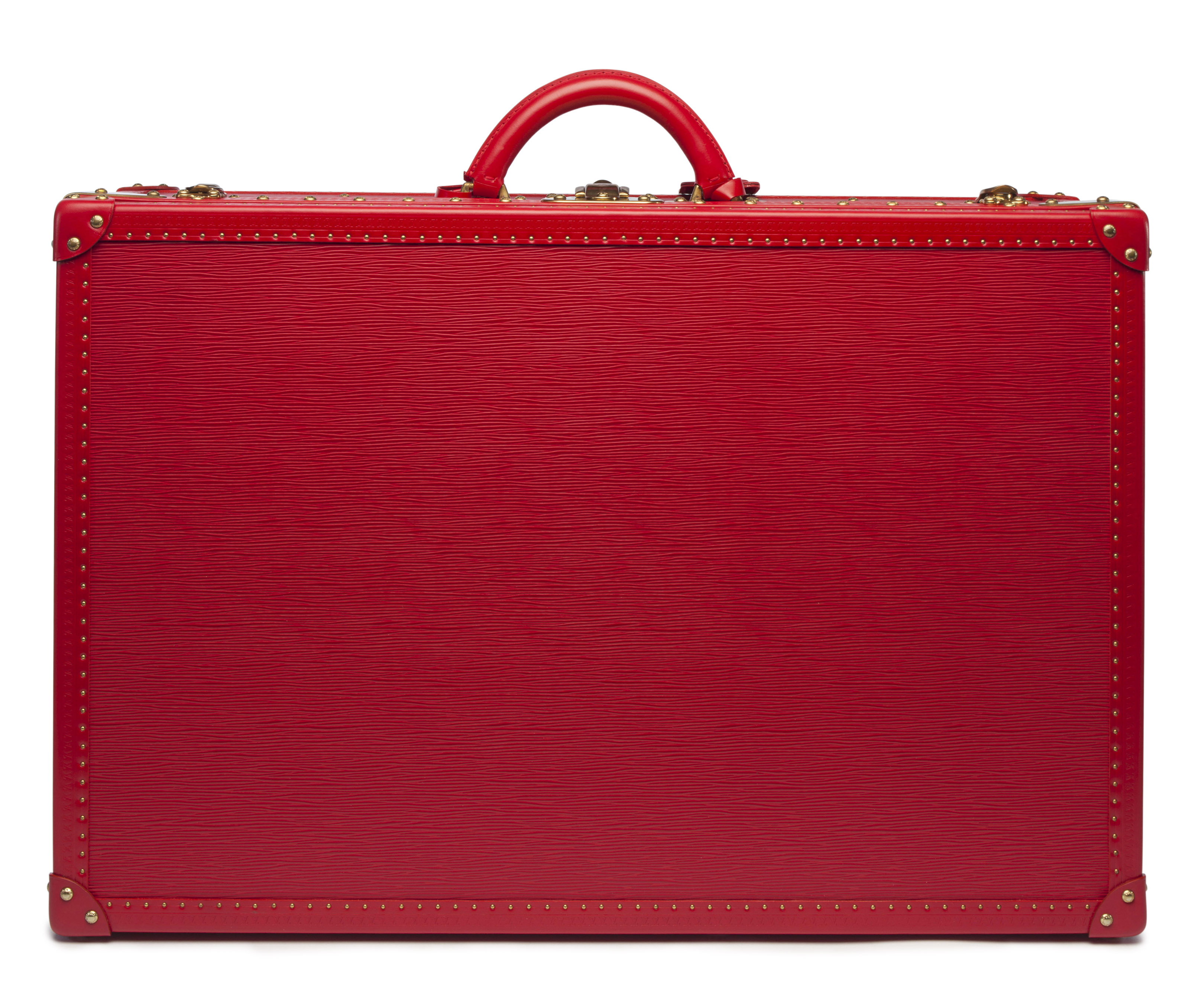 A RED EPI LEATHER ALZER 65 HARDSIDED SUITCASE, LOUIS VUITTON