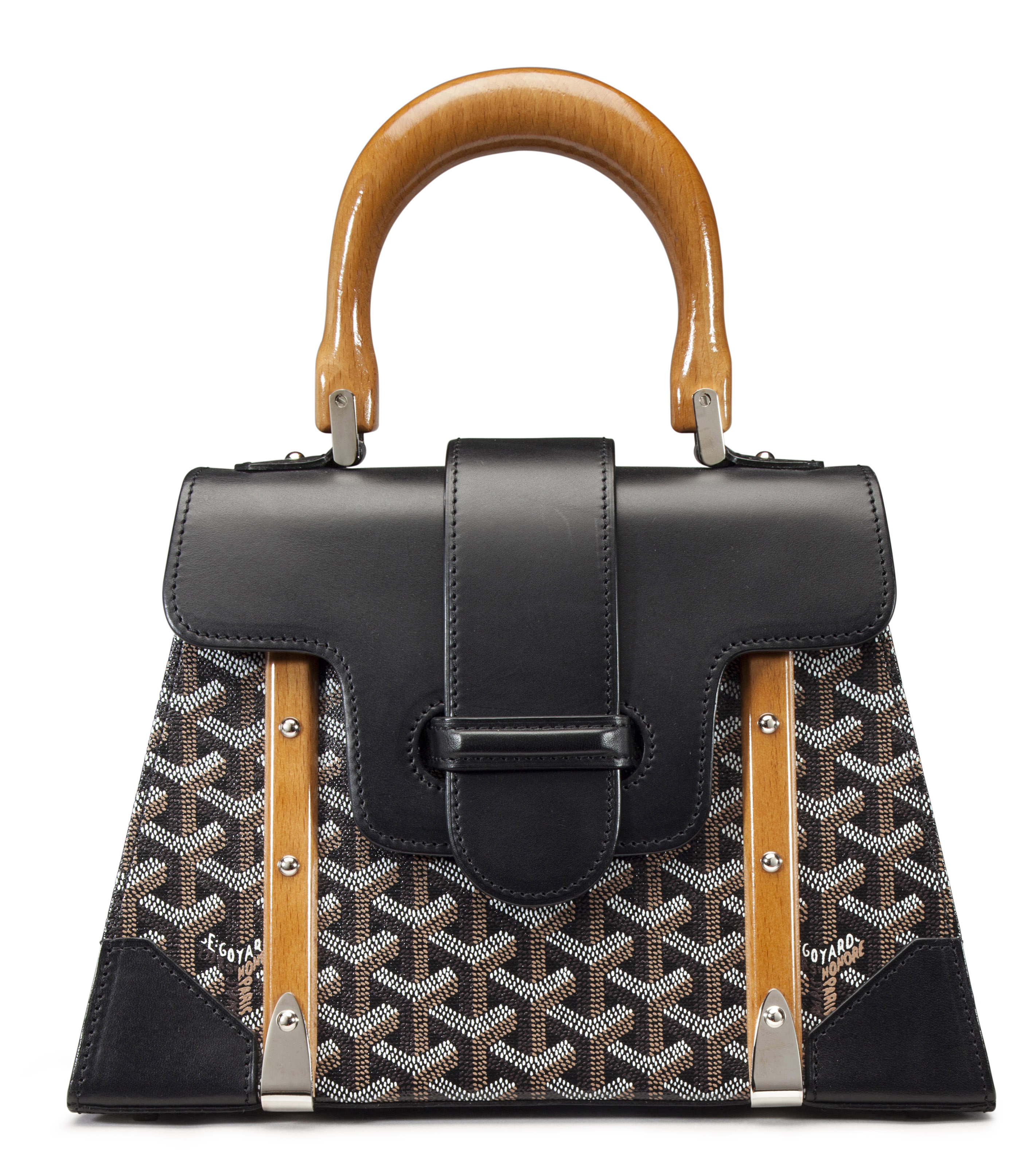 A BLACK GOYARDINE CANVAS SAIGON TOP HANDLE BAG, GOYARD Christie’s