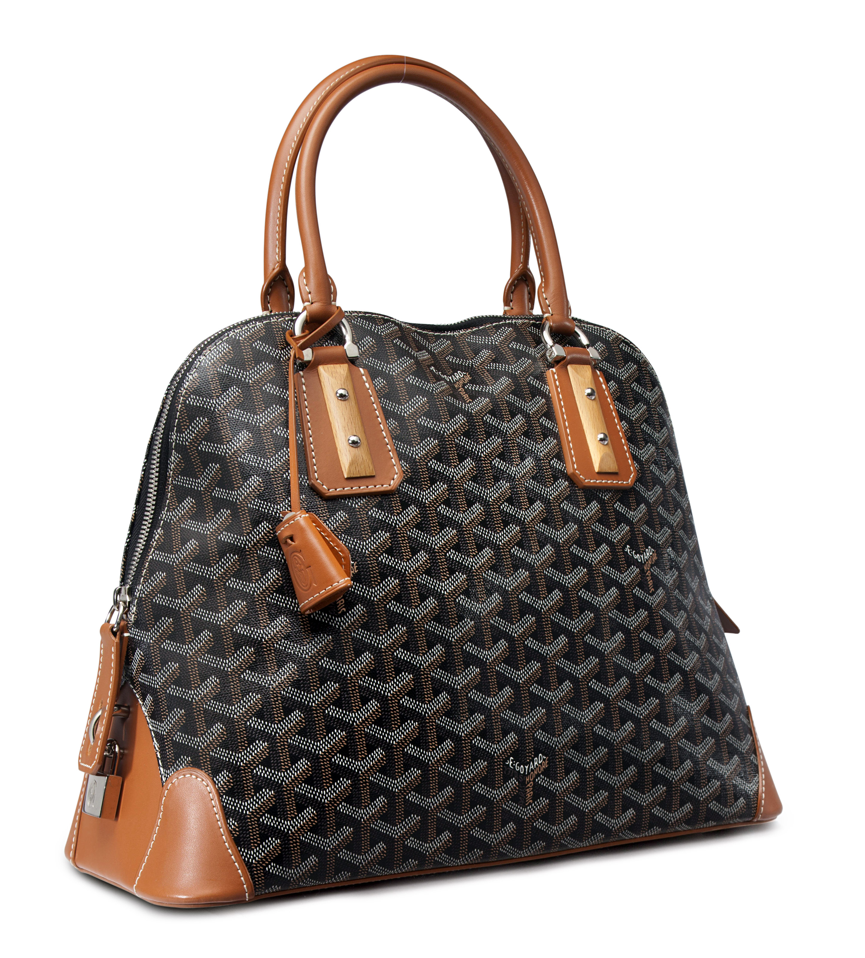 A BLACK GOYARDINE CANVAS SAC VENDoME BAG GOYARD Christie s