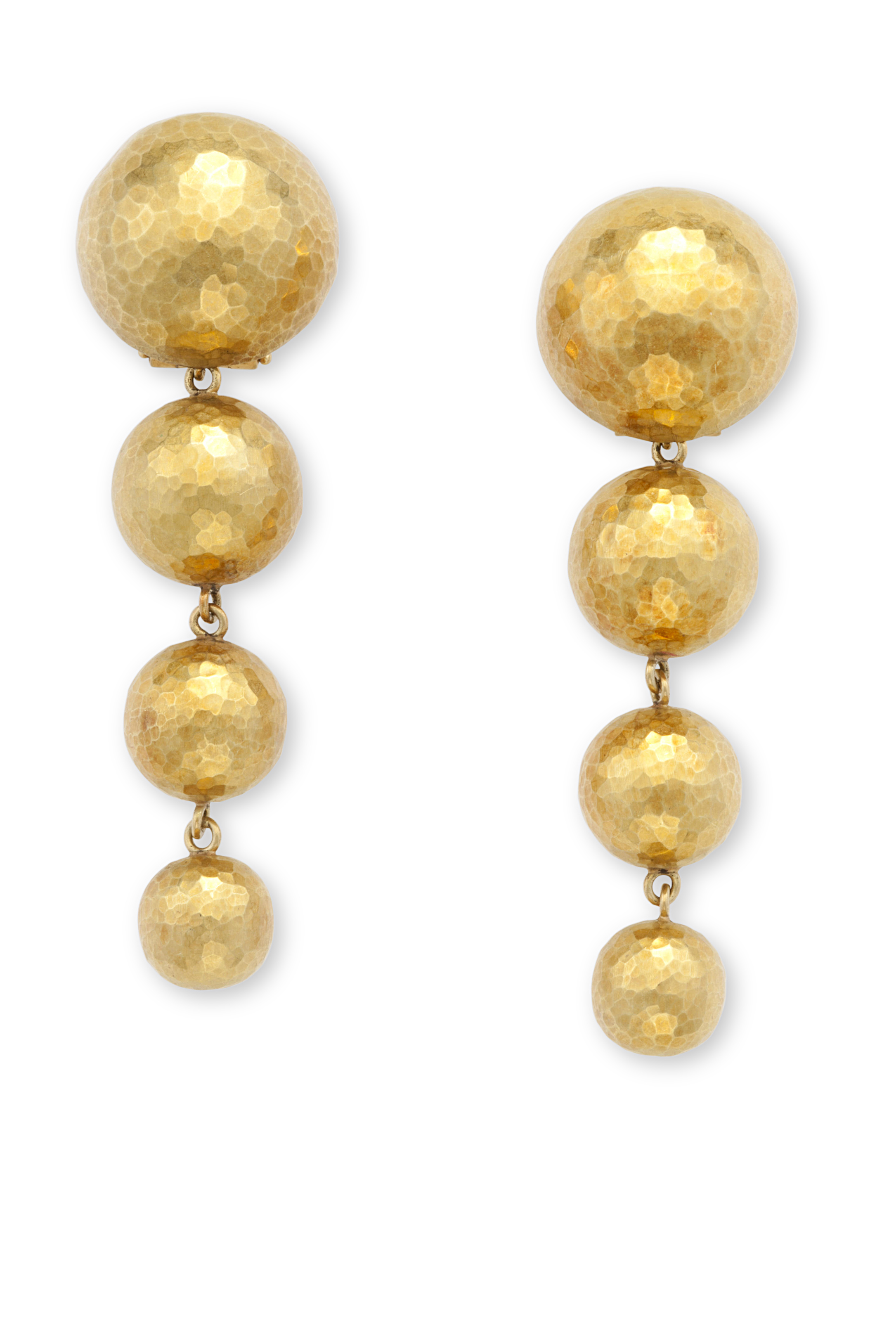 Tiffany gold store ball earrings