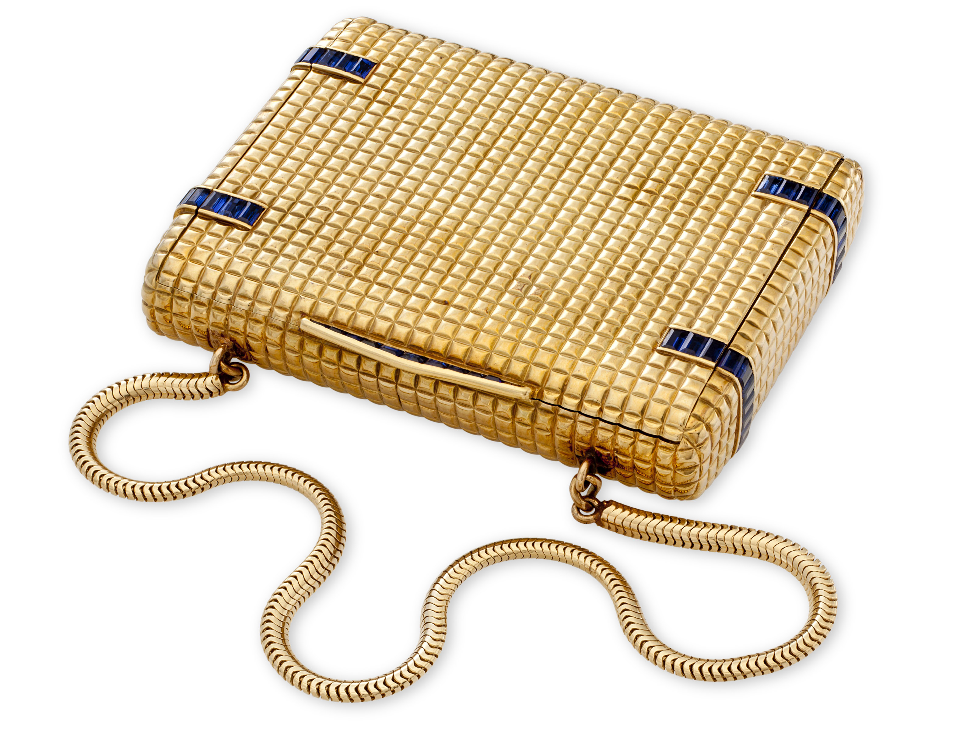 A SAPPHIRE AND GOLD CASE, Christie’s