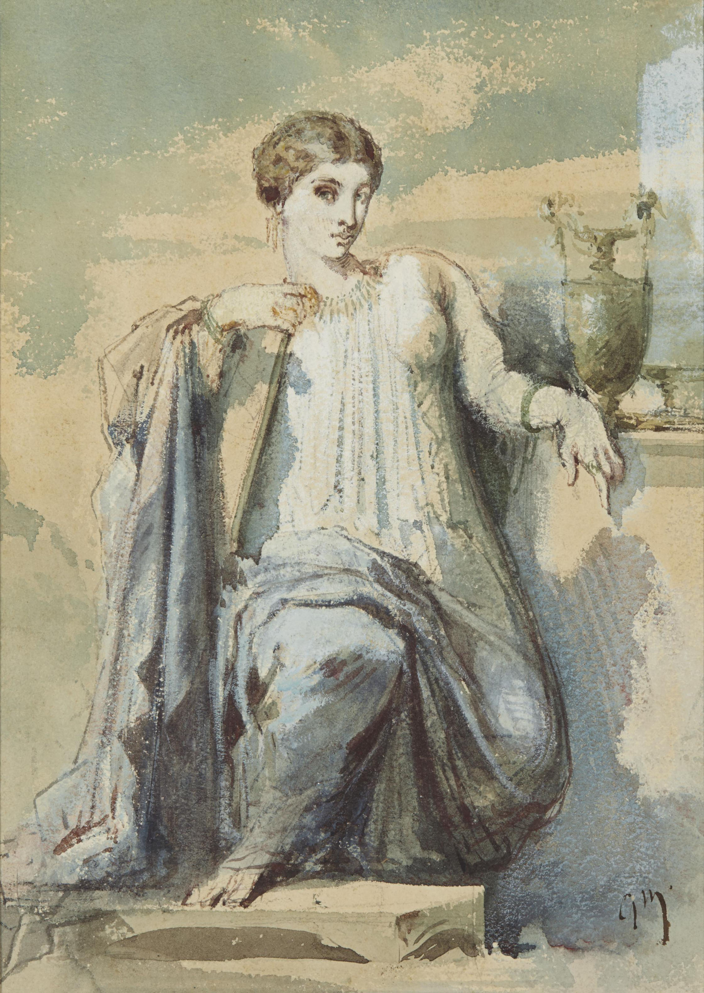 Sapho (Jeune femme au vase) 
