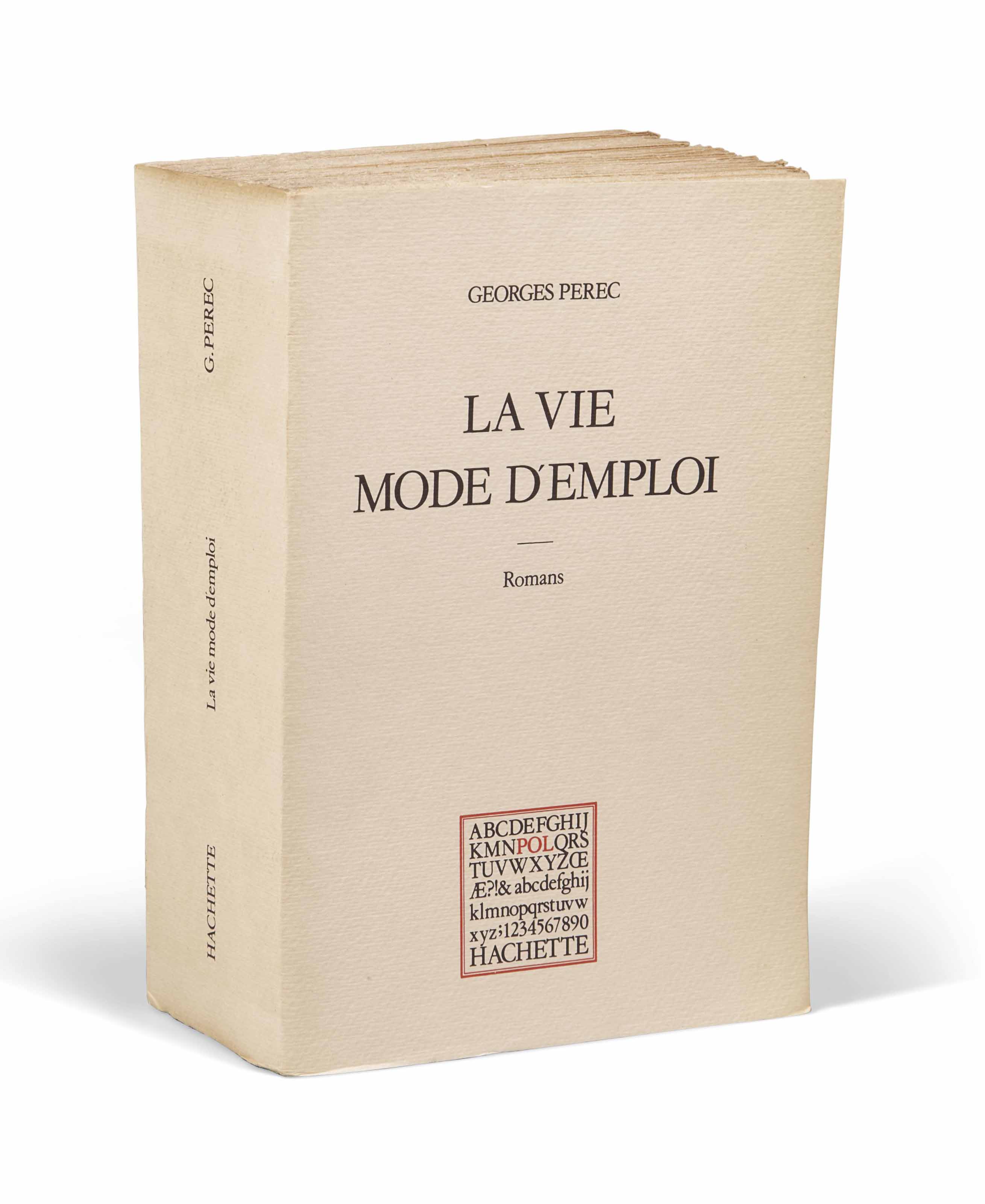 La Vie Mode D Emploi George Perec Georges PEREC (1936-1982). La Vie mode d'emploi. Paris : Hachette, 1978