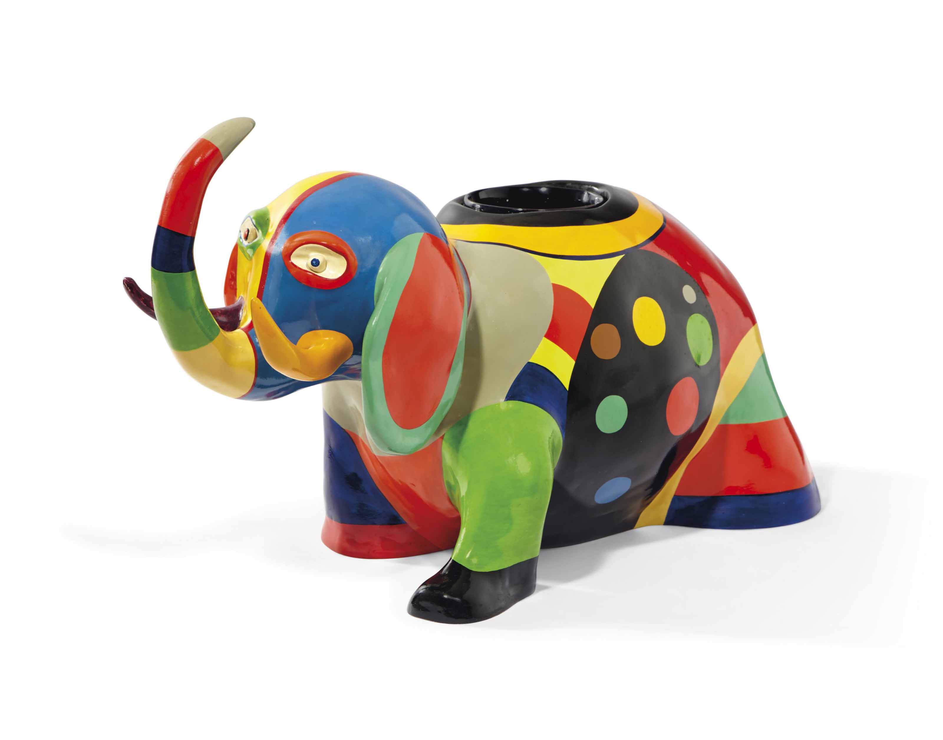 NIKI DE SAINT PHALLE (1930-2002) , Éléphant vase | Christie's