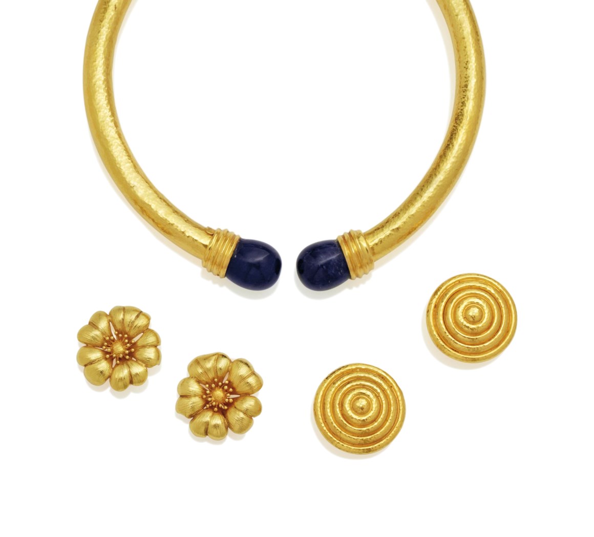 Collier Et Boucles D'oreilles Dolce Vita - Couleur Dorée - Occasion (non Signés Buffet Ou Goossens)