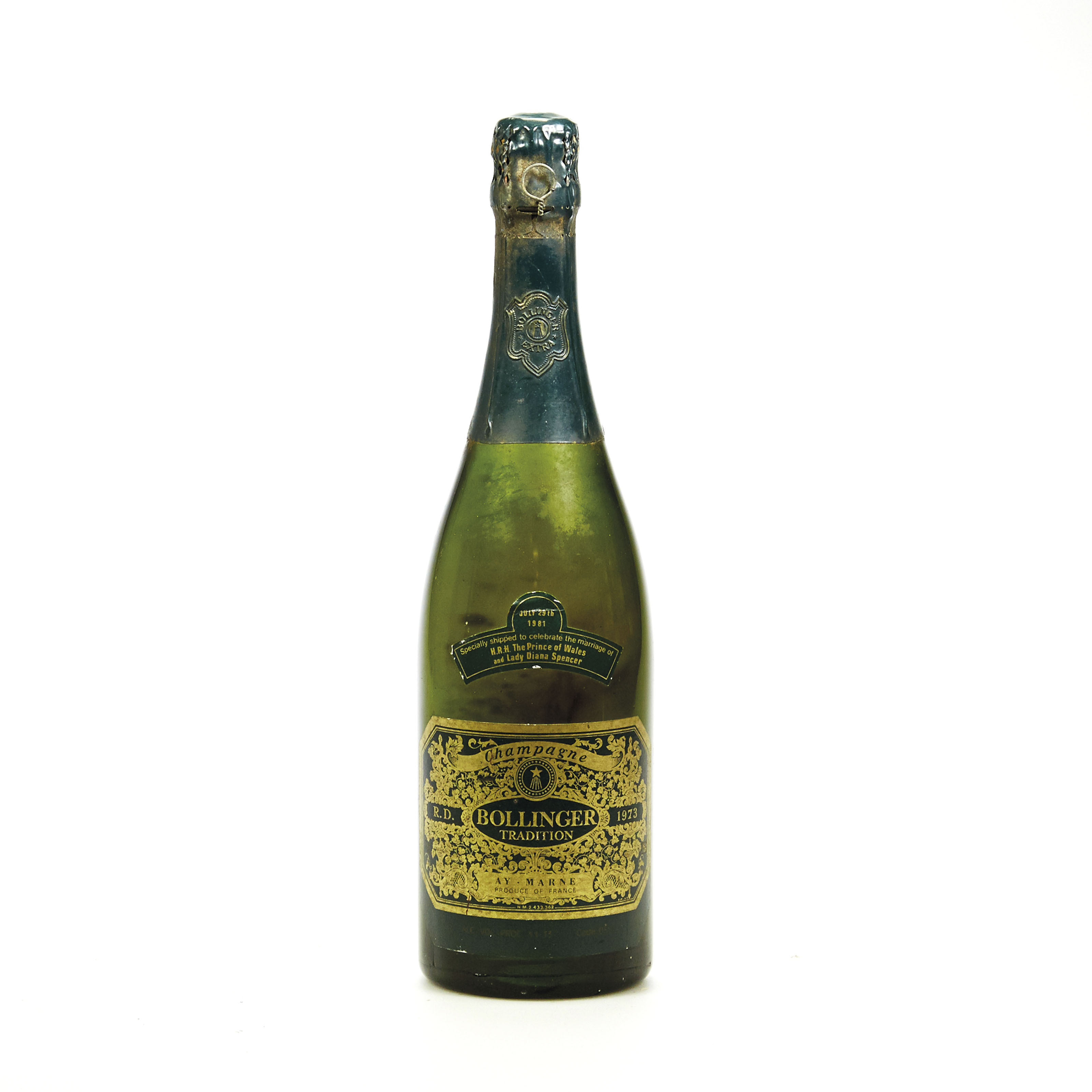 Champagne Bollinger RD--Millésime/Vintage 1973 , 1 bouteille/bottle par ...