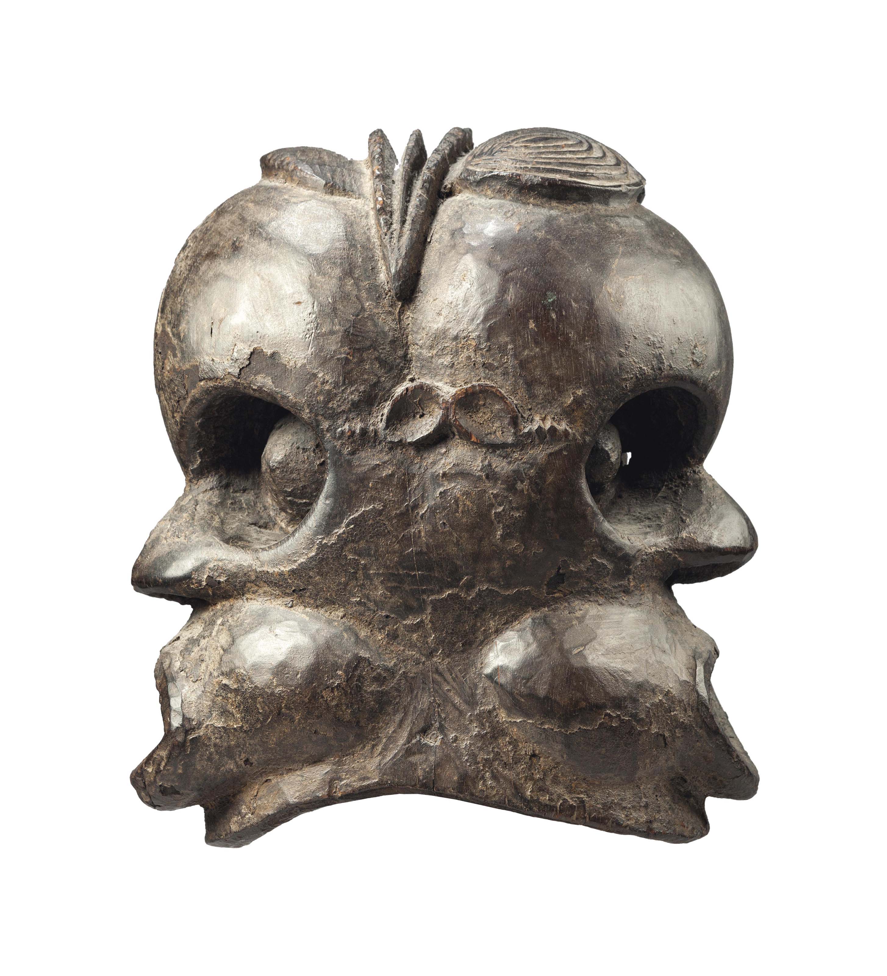 Masque janus Bangwa Bangwa janus mask