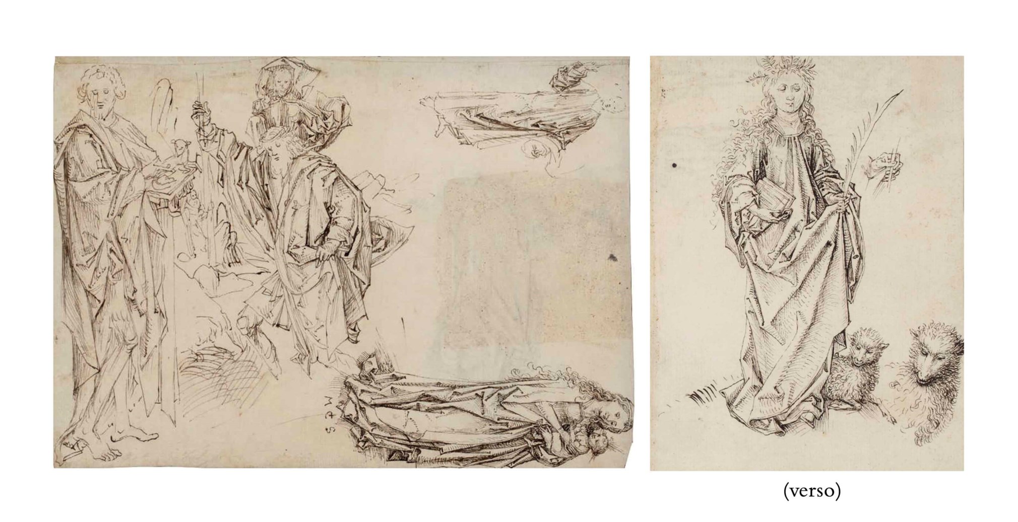Attributed to The Master of the Drapery Studies (active Strasburg 1470