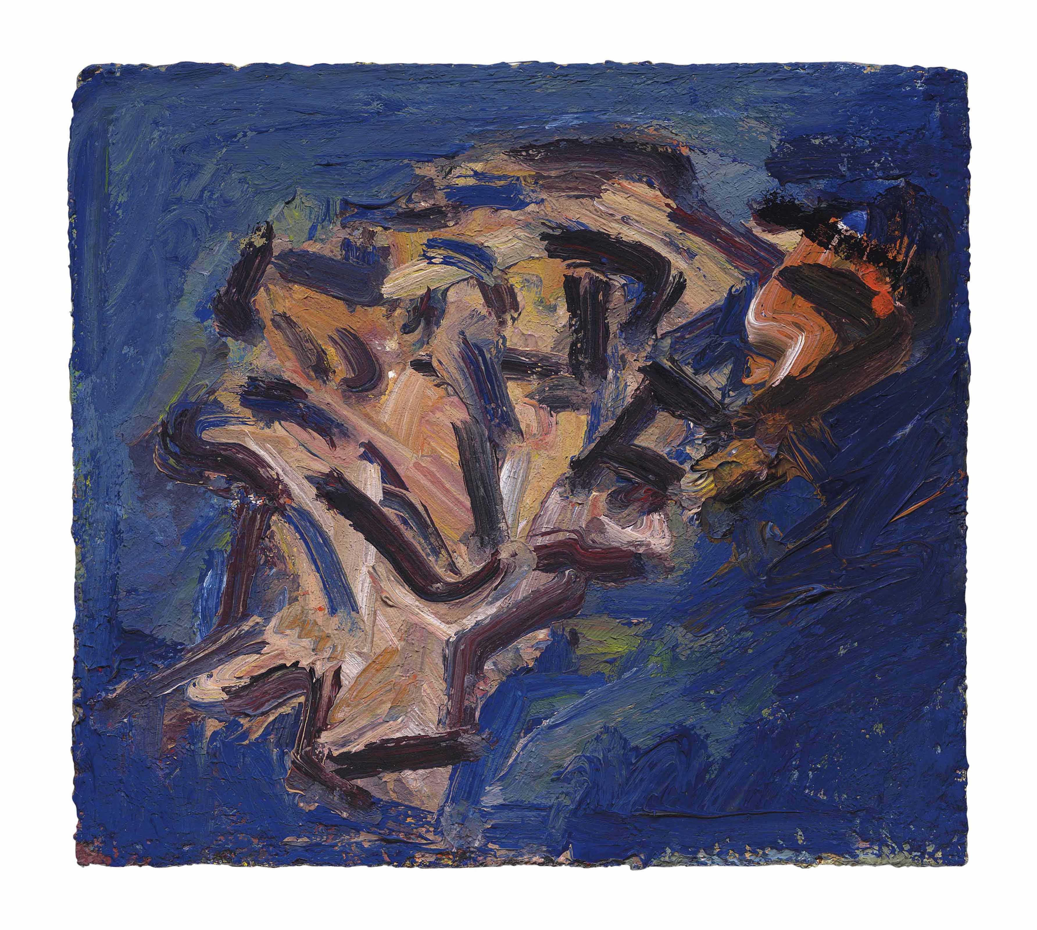 Frank Auerbach (b. 1931), Reclining Head of Julia | Christie's