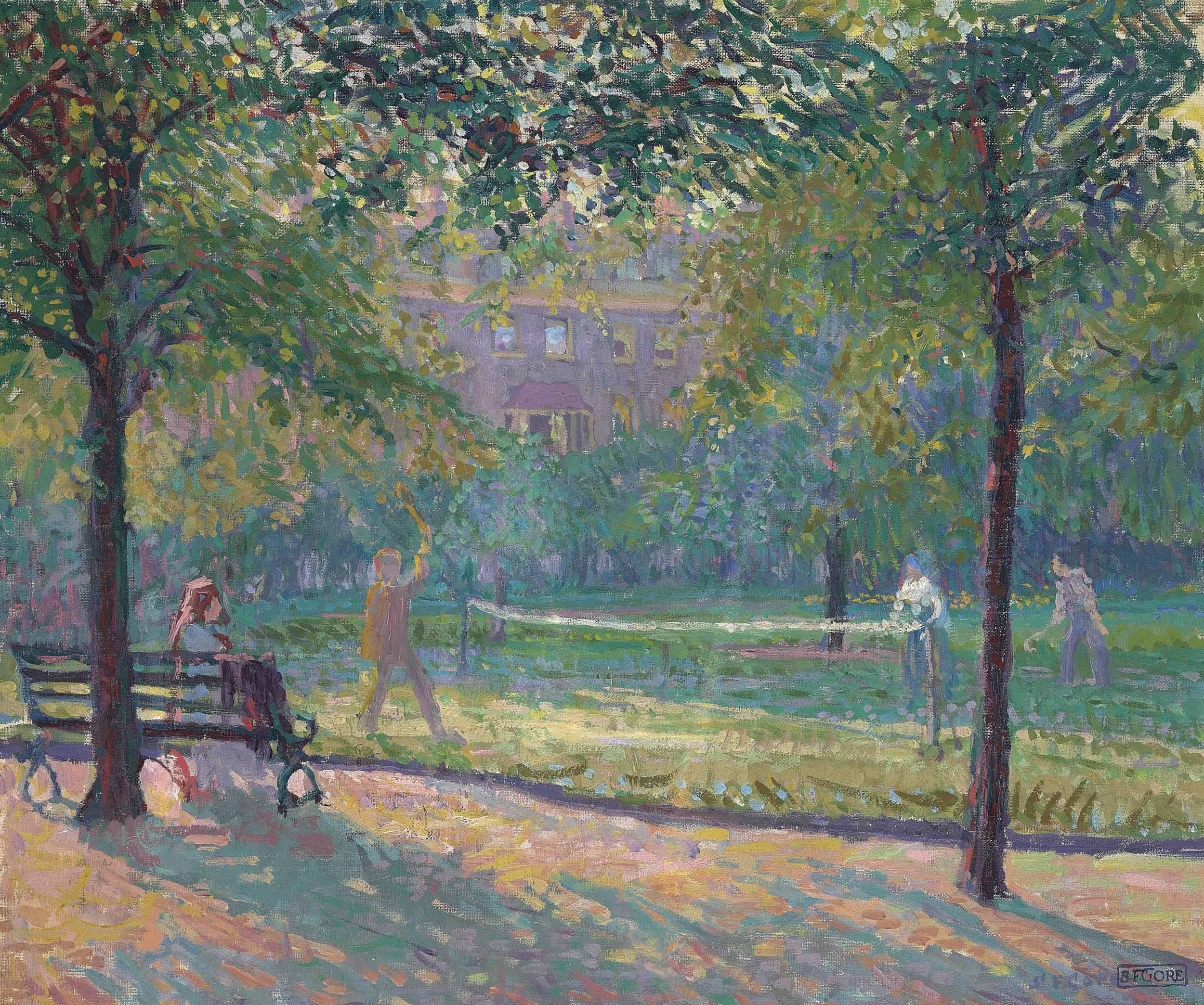 Spencer Frederick Gore 1878 1914 Tennis In Mornington Crescent