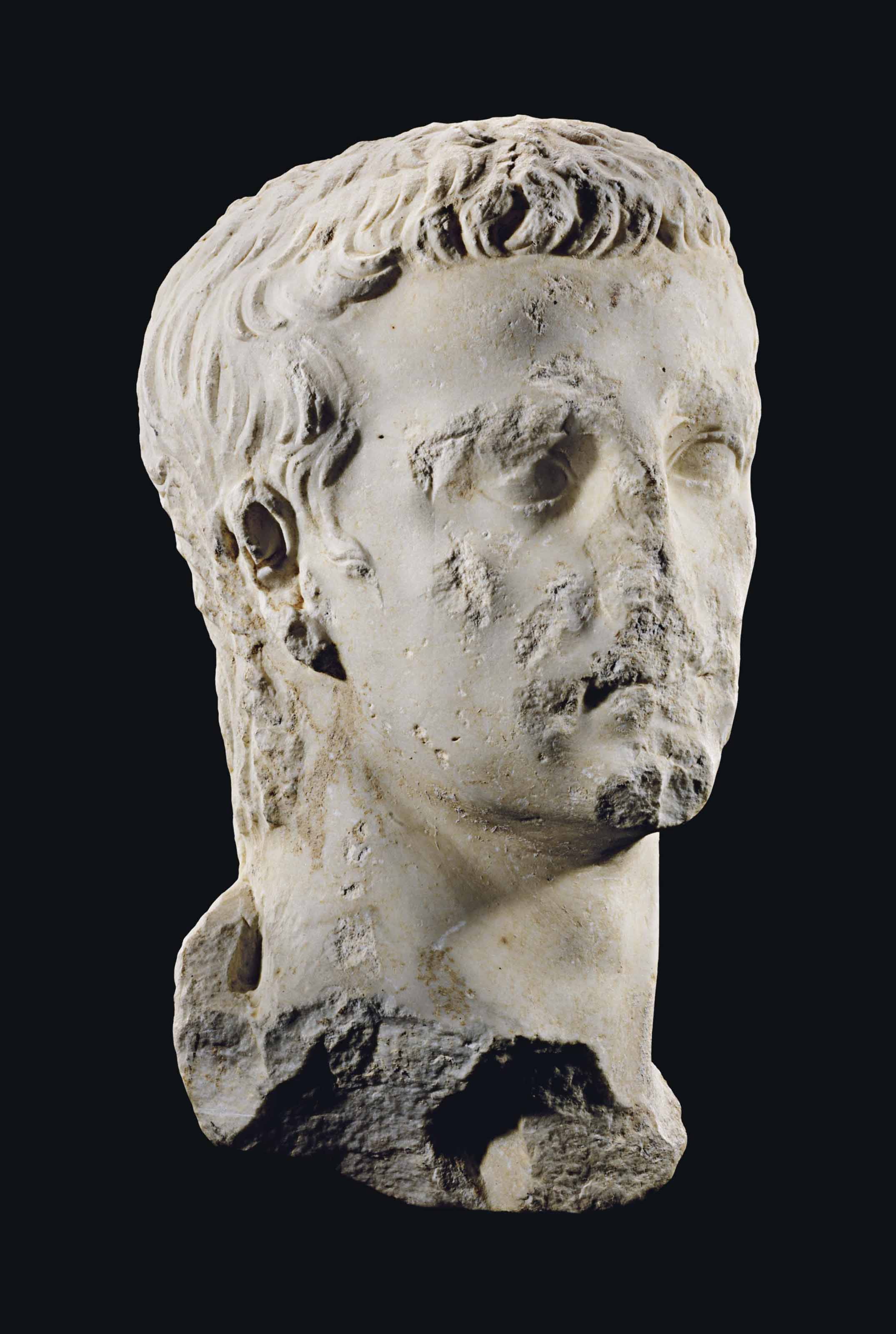 A Roman Marble Portrait Of The Emperor Gaius Known As Caligula 37 41 A D Ancient Art Antiquities Statue Christie S