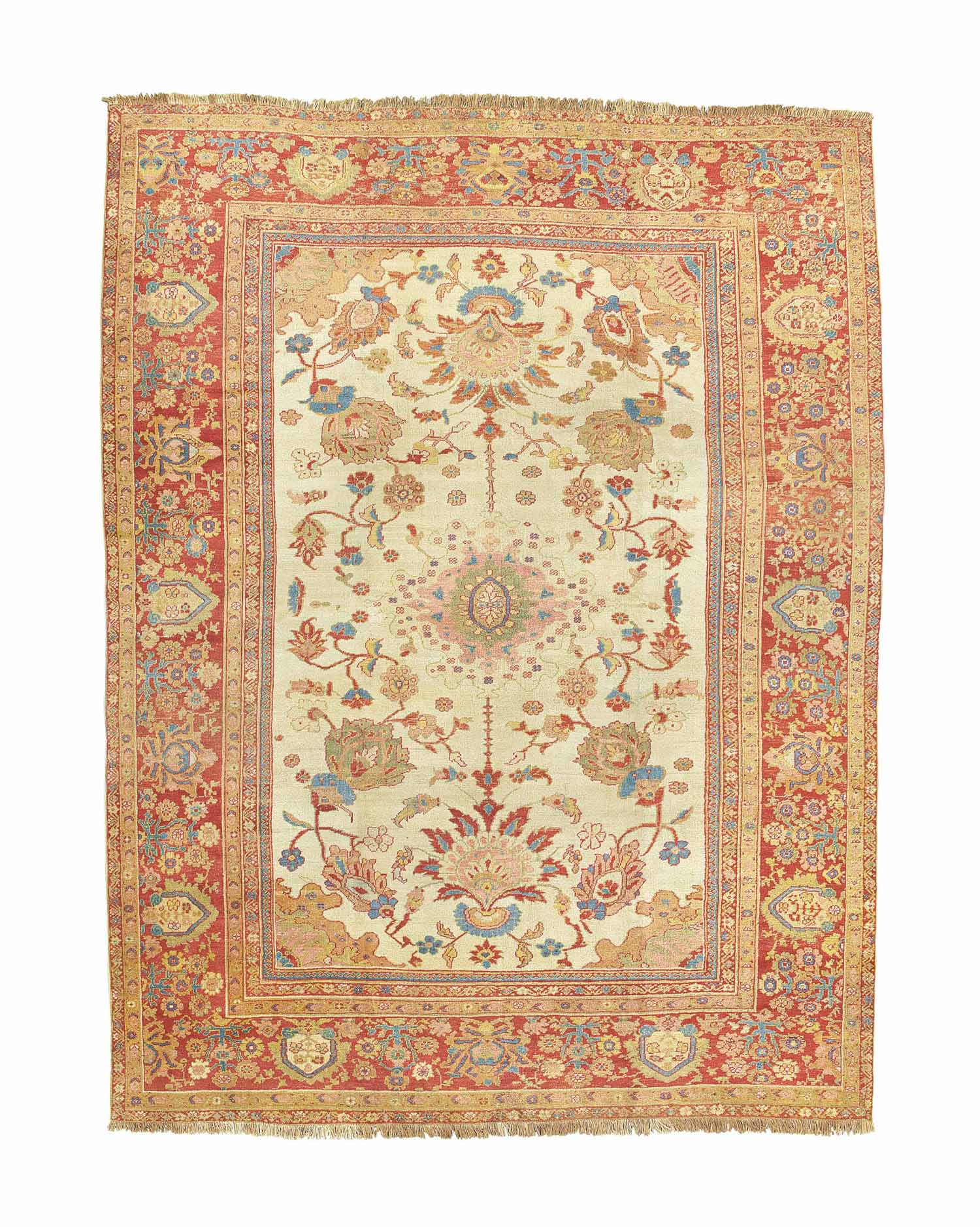 A ZIEGLER CARPET , SULTANABAD DISTRICT, WEST PERSIA, CIRCA 1880