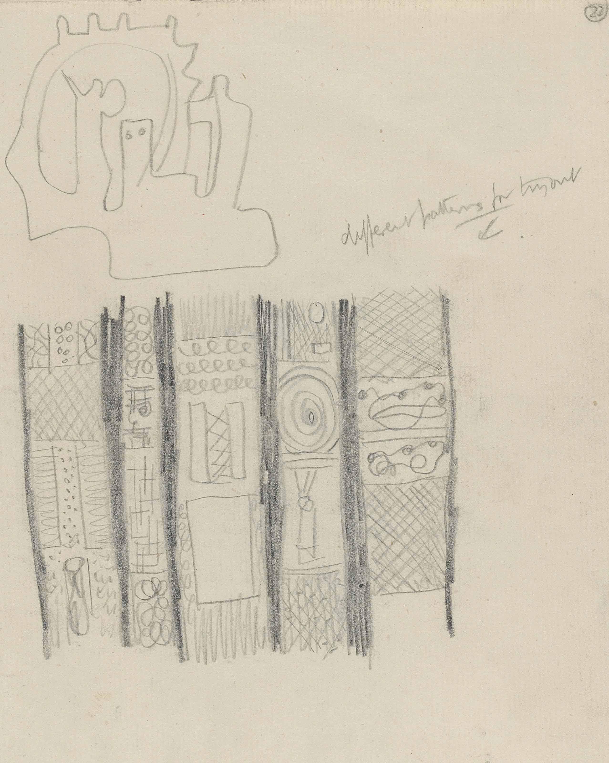 Textile Design (Sketchbook 1, p. 22)
