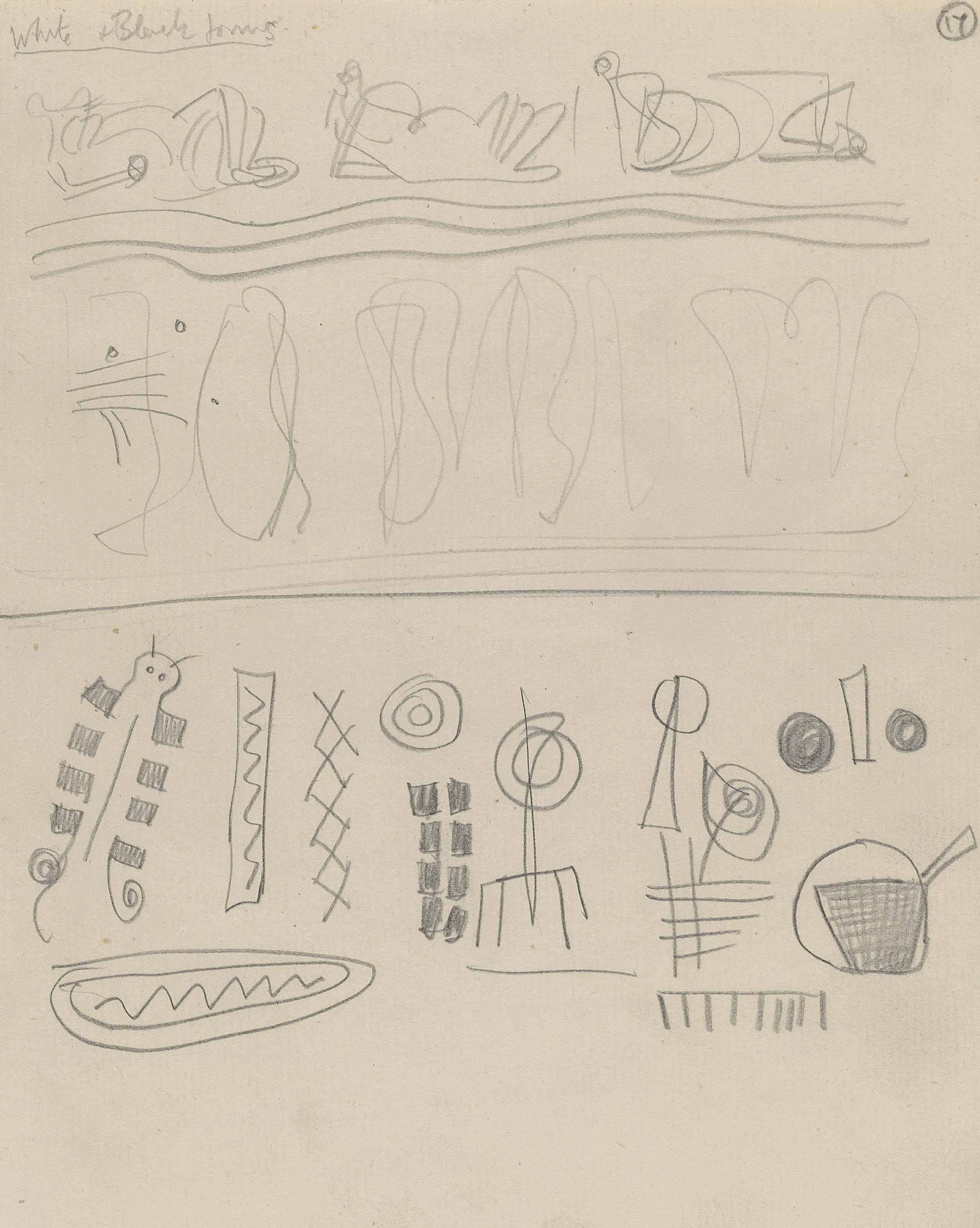 Textile design (Sketchbook 1, p. 17)
