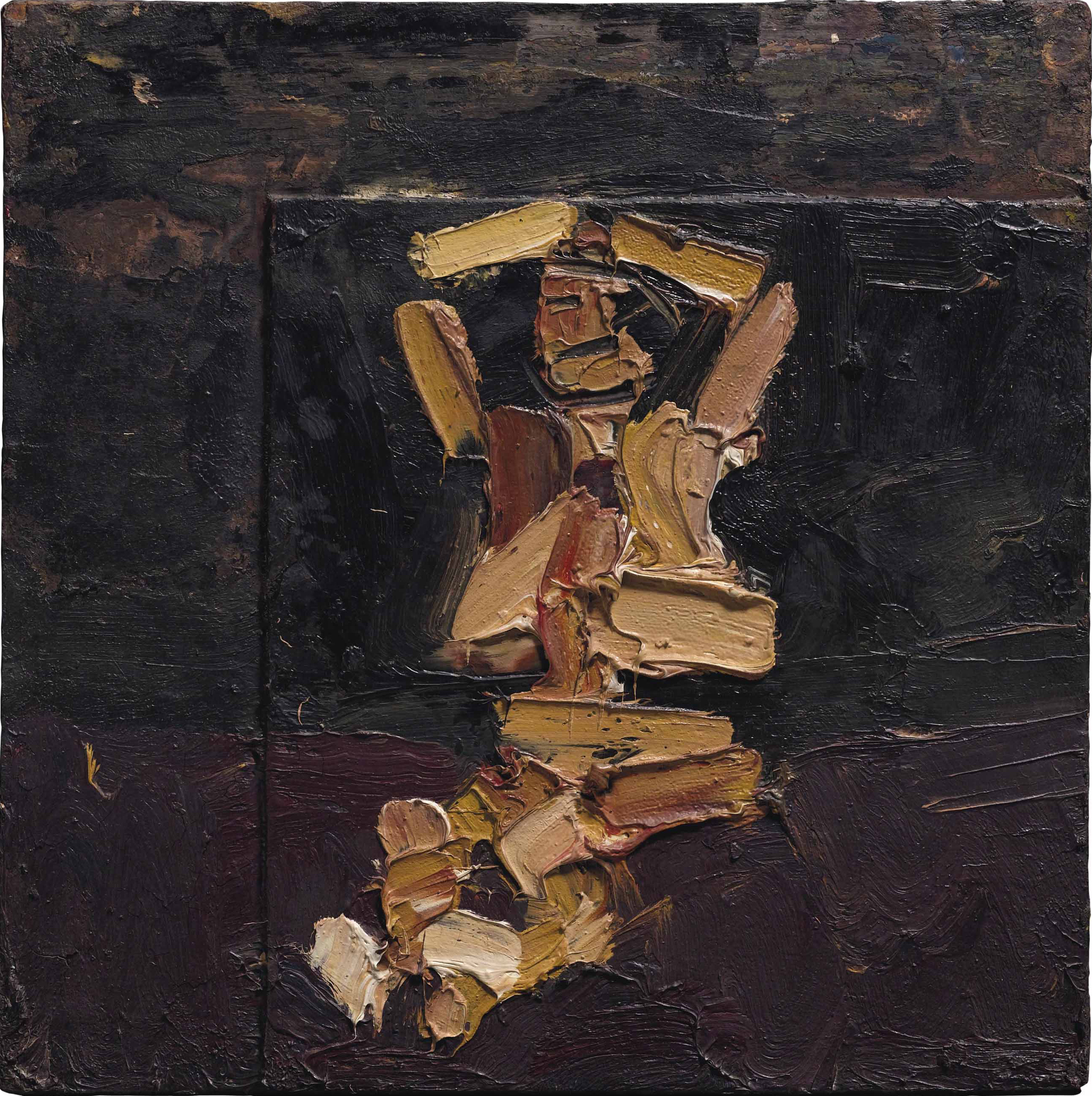 Frank Auerbach (b. 1931), Seated Figure with Arms Raised | Christie