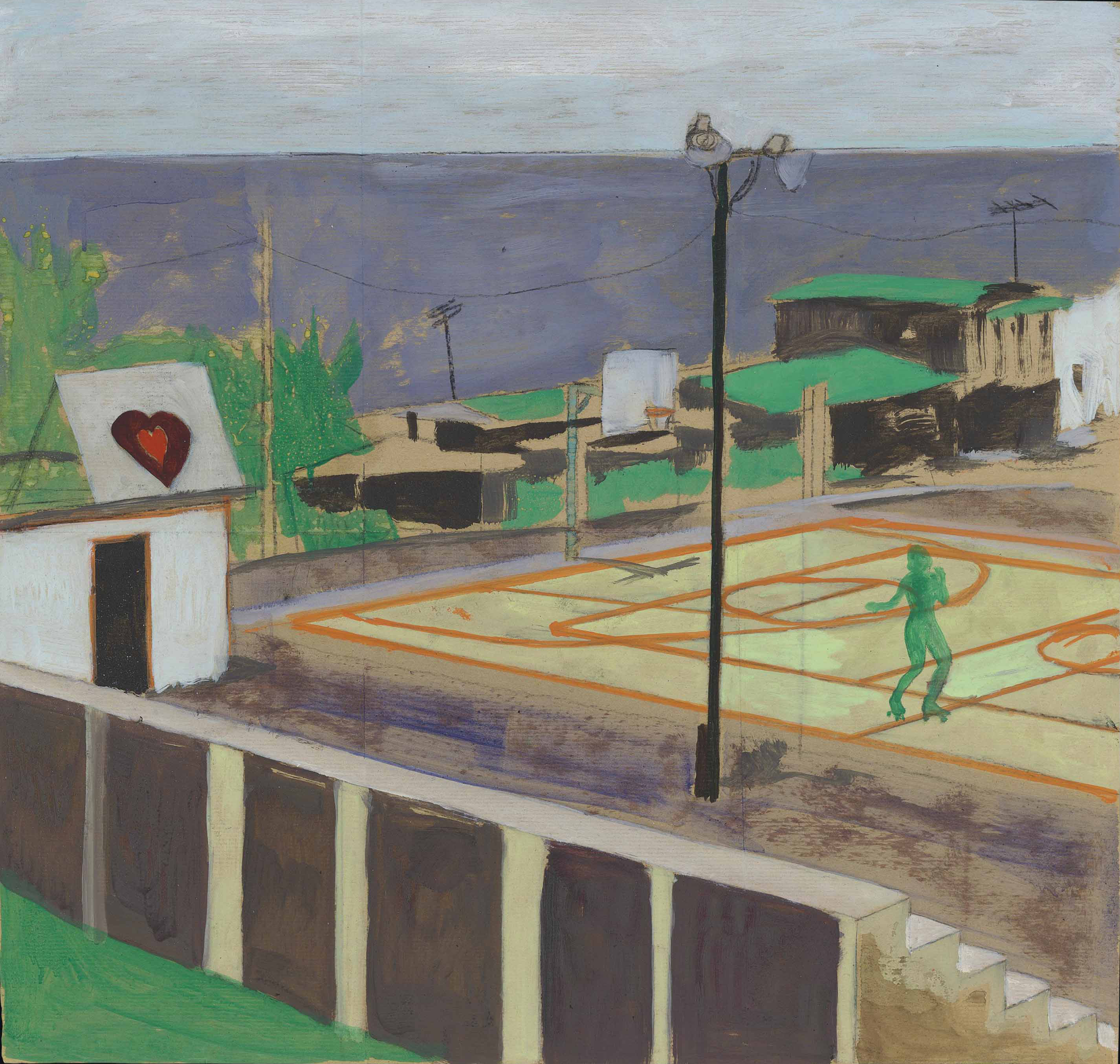 Peter Doig B 1959 Study For Heart Of Old San Juan 1990s