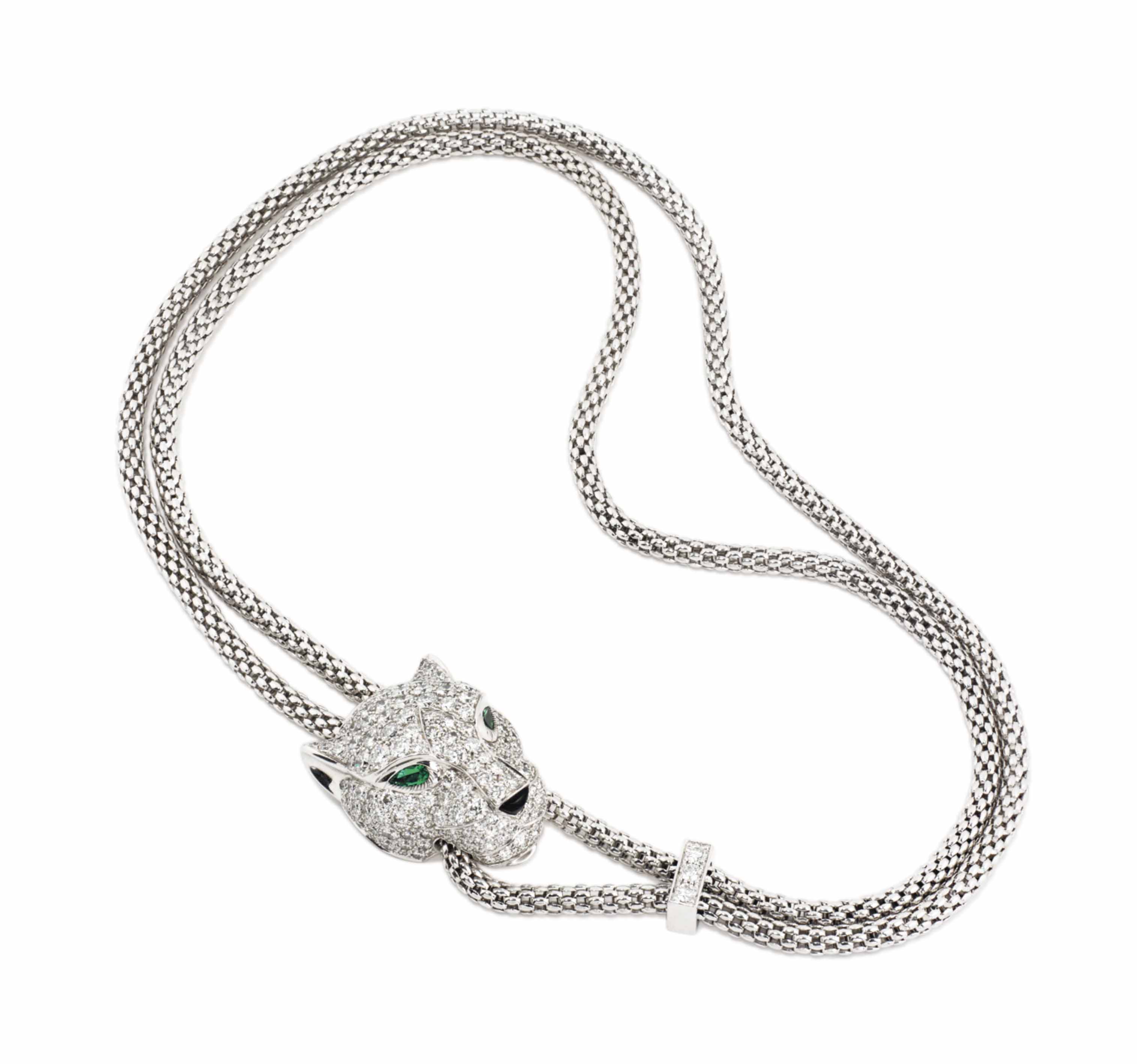 Cartier Panther Head Necklace 2024 favors