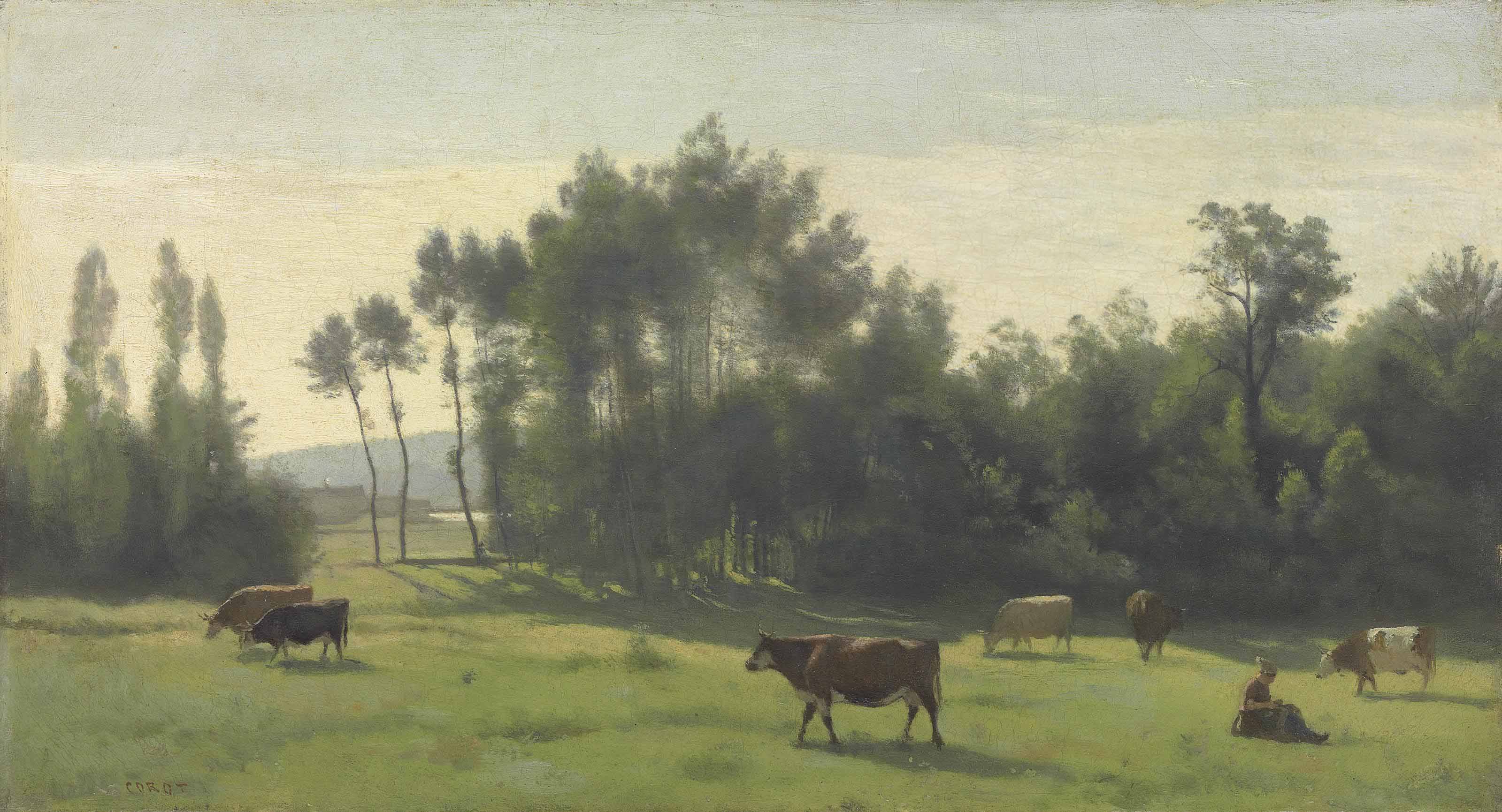 Paturages à l’aurore, Limousin
