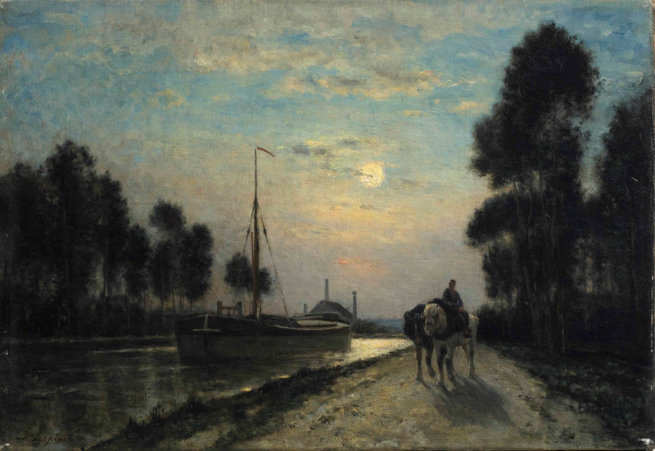 stanislas-victor-edouard-l-pine-french-1835-1892-le-canal-de-l